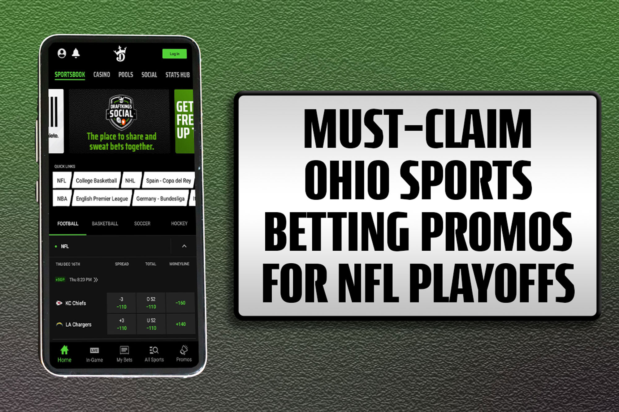 Ohio sports betting promos: 4 best offers for NFL wild card weekend 