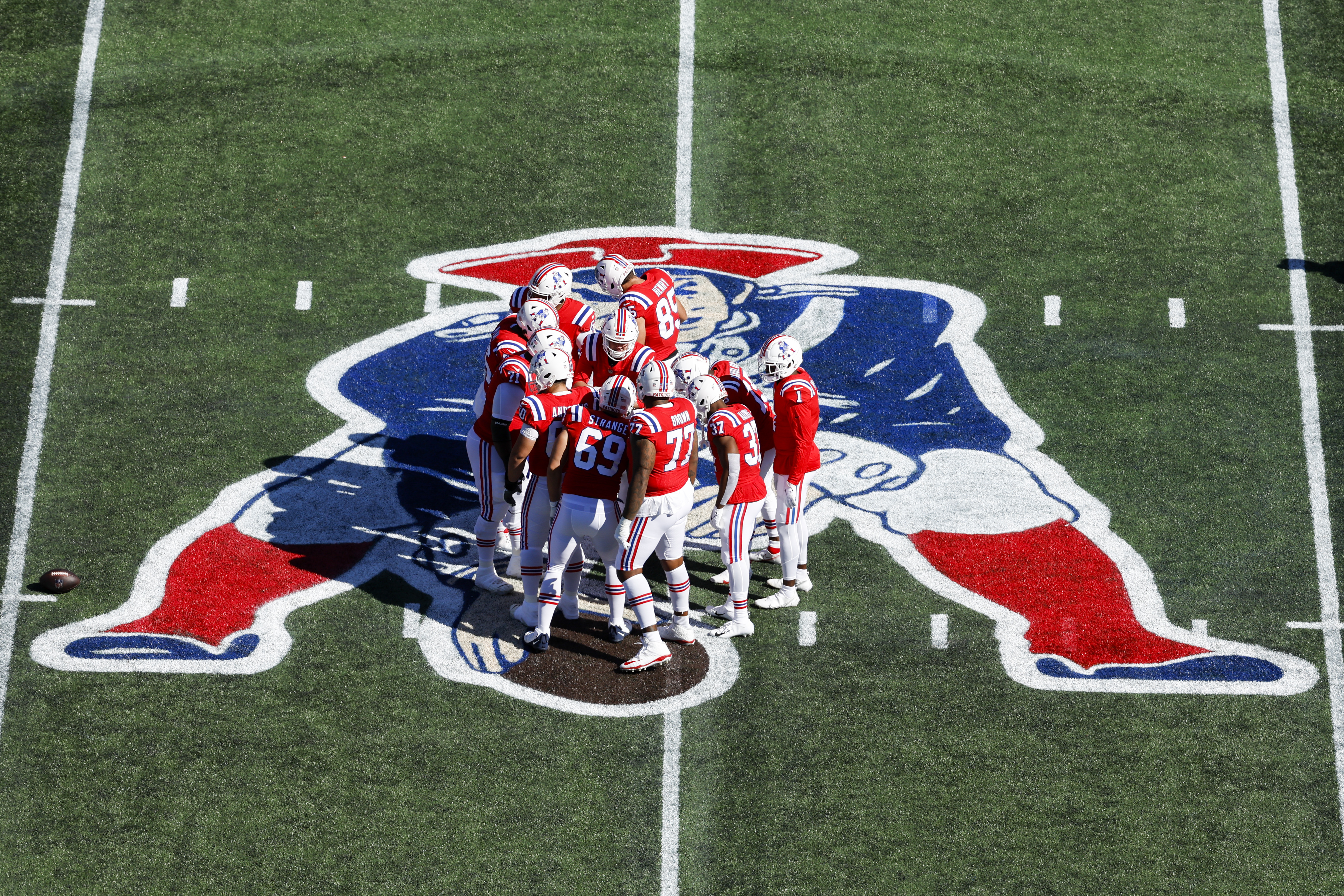 New England Patriots tight end Matt Sokol (87) on the field during the  first half of an NFL football game, Thursday, Aug. 11, 2022, in Foxborough,  Mass. (AP Photo/Greg M. Cooper Stock