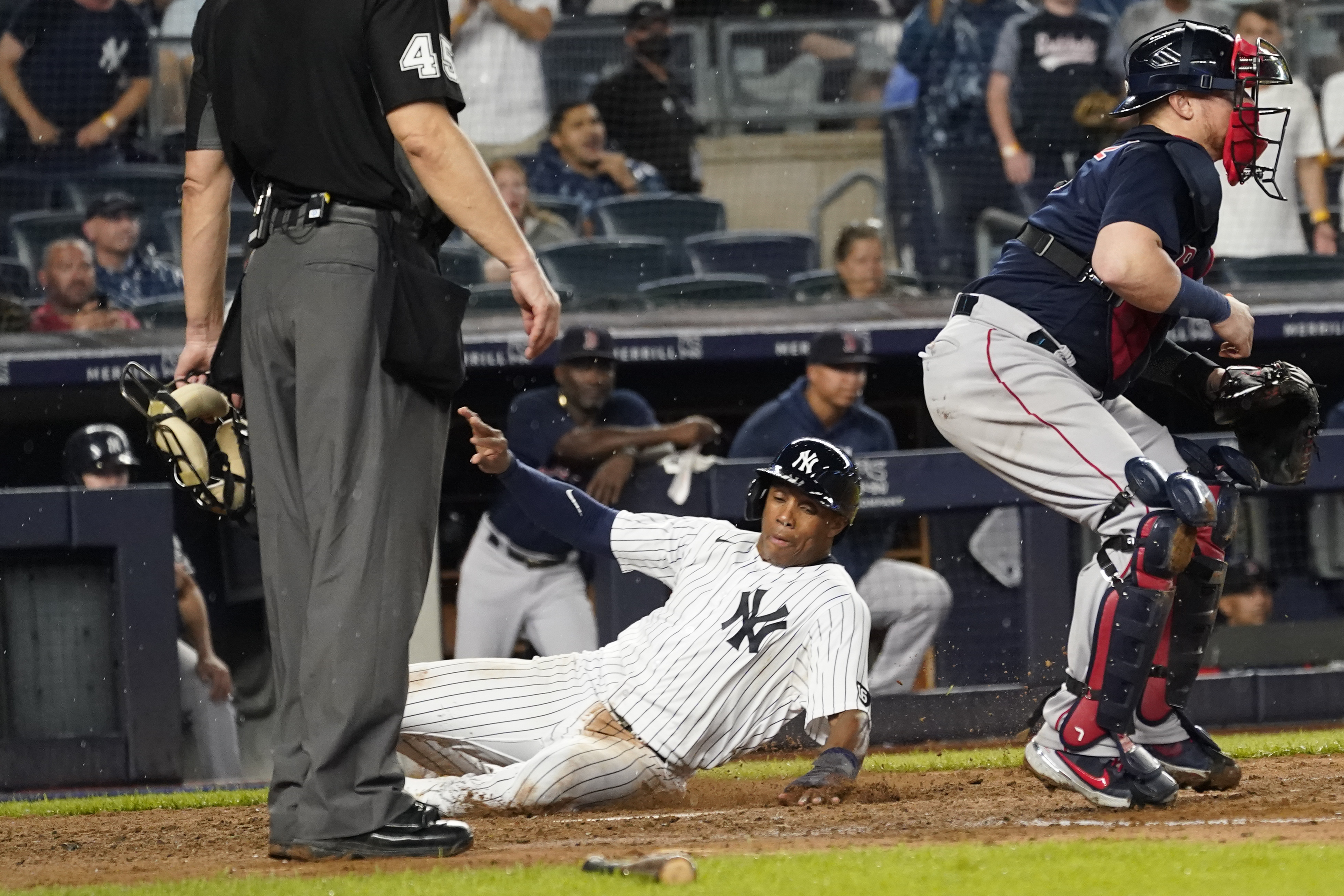 Aaron Judge goes homerless in Yankees rain-shortened win over Red Sox