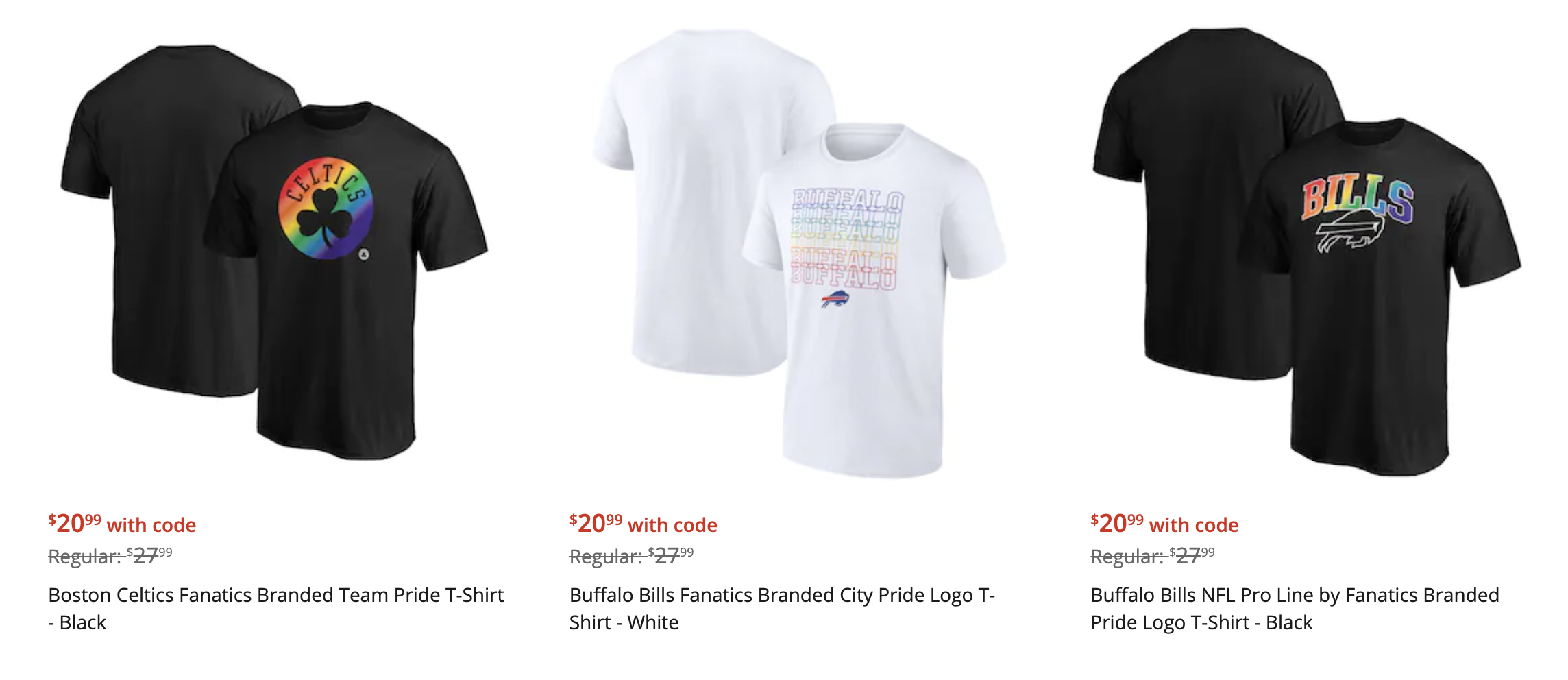 Boston Bruins Fanatics Branded Team Pride Logo T-Shirt - White