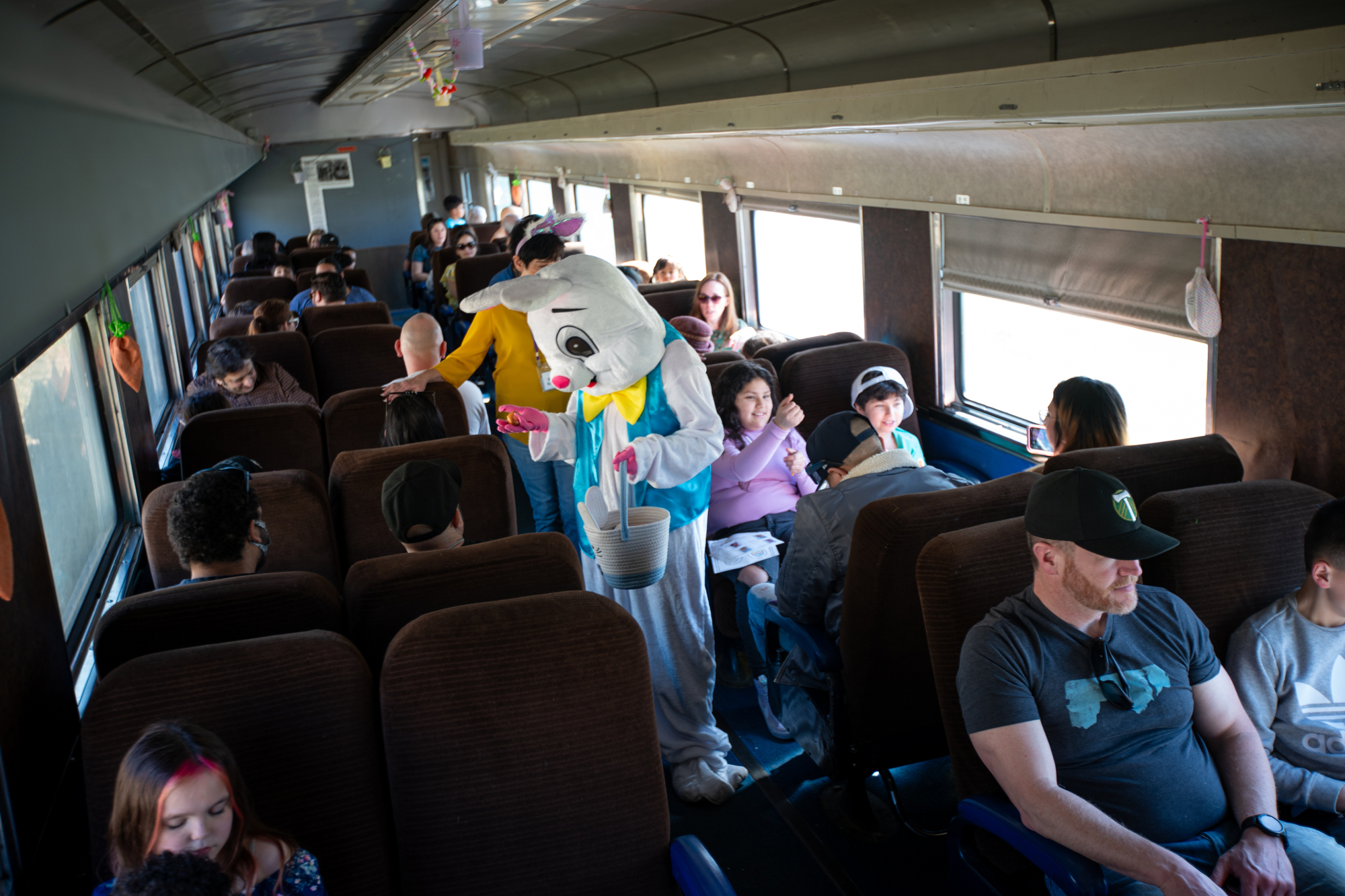 The Oregon Rail Heritage Center Easter Bunny Express train ride ...