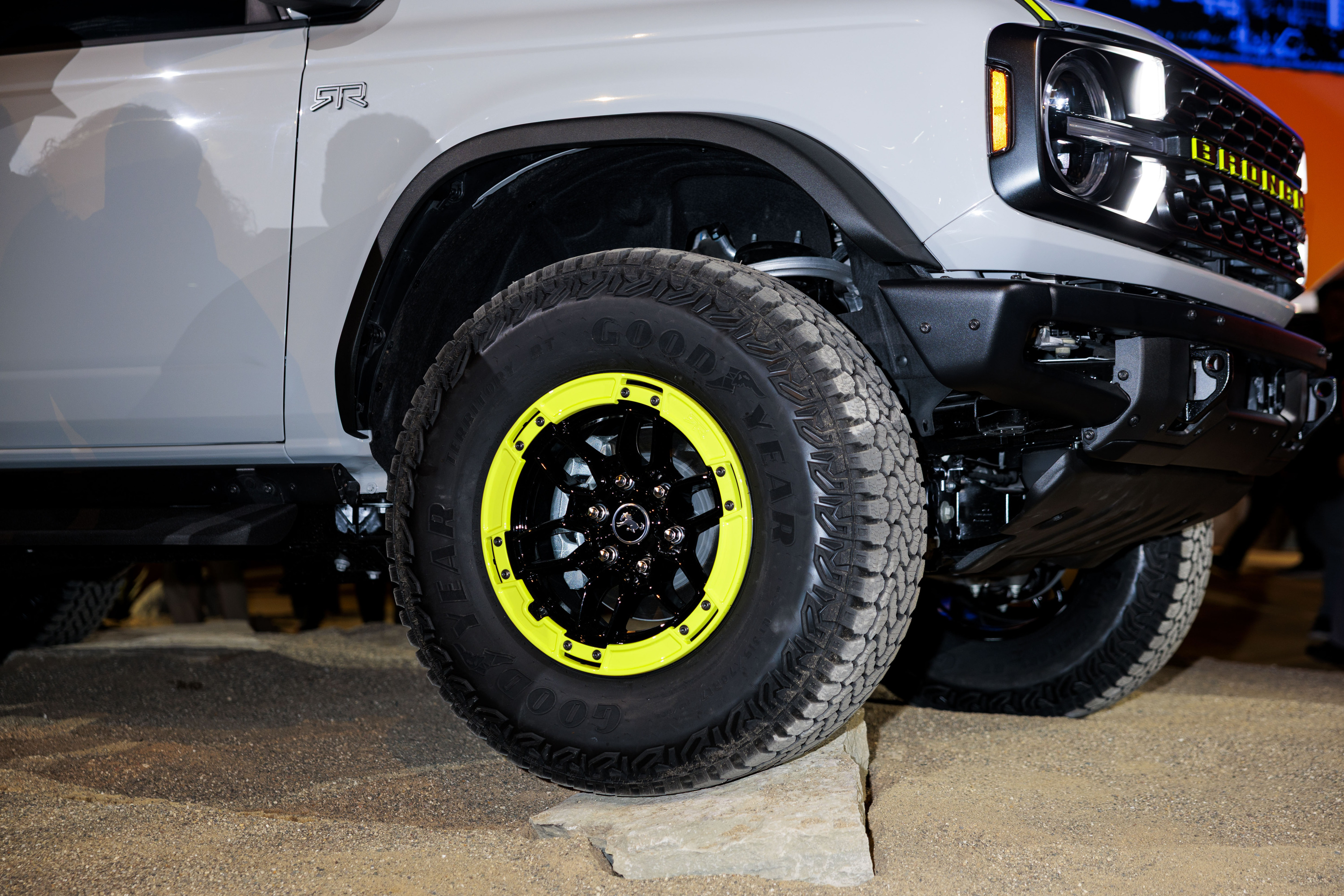 The Ford Bronco RTR, unveiled during a Ford Motor Company event ahead of the Detroit Auto Show at Huntinton Place in Detroit on Tuesday, Jan. 13 2026.