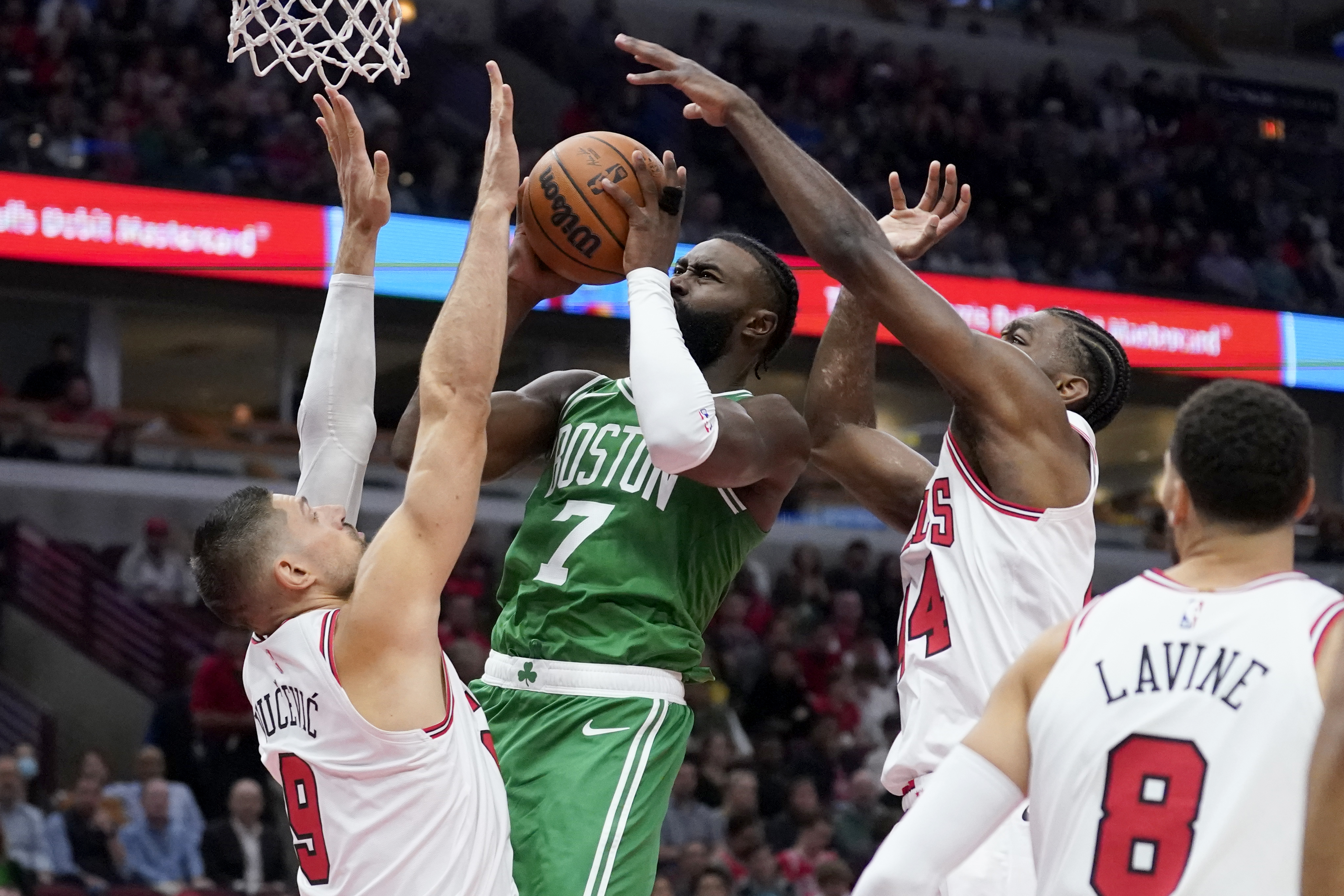 Celtics rout Bulls for 50th, close in on No. 2 spot in East