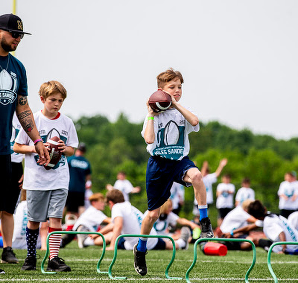 Miles Sanders hosts youth football camp at Bishop McDevitt