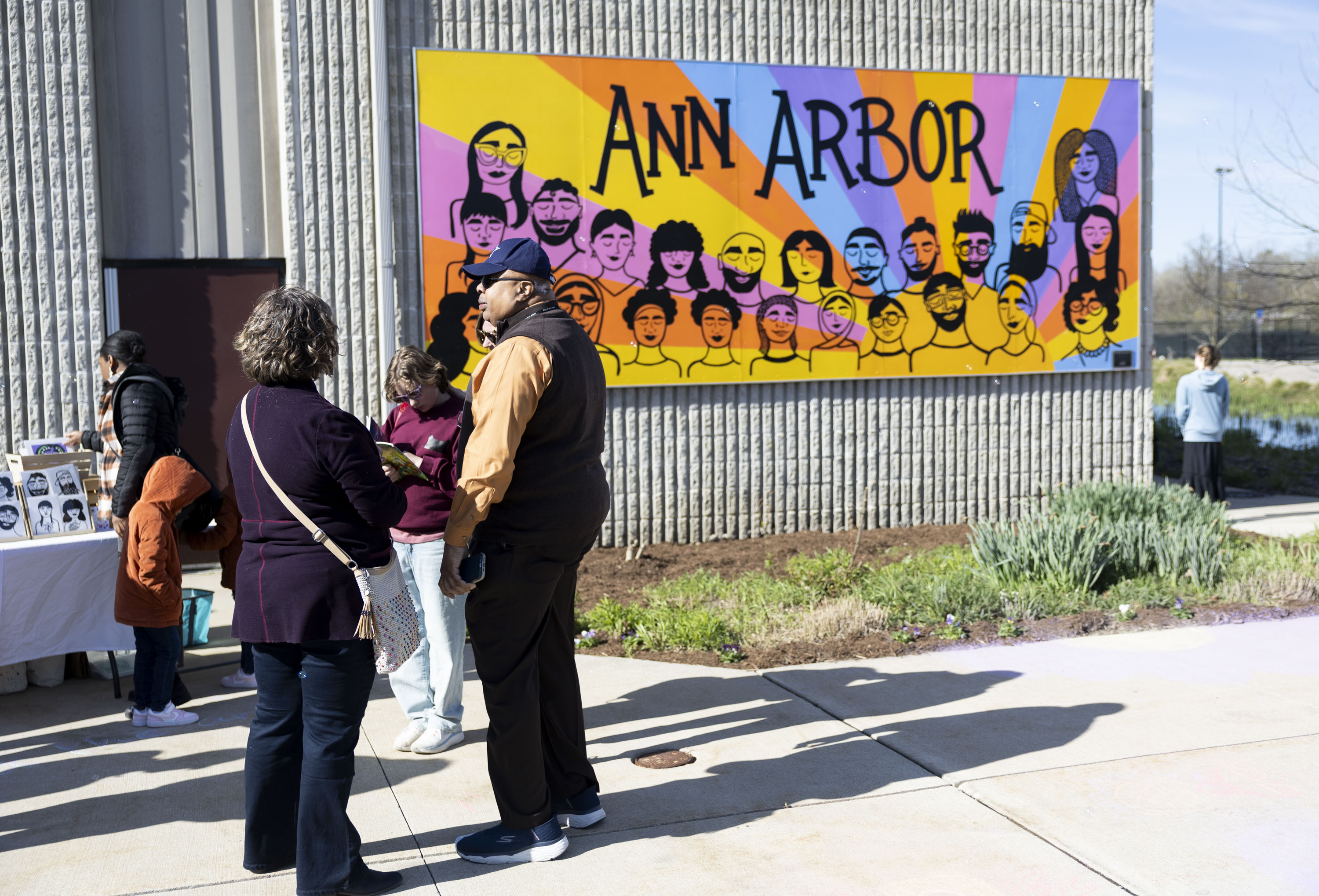 Ann Arbor's new bicentennial mural at Veteran's Memorial Park