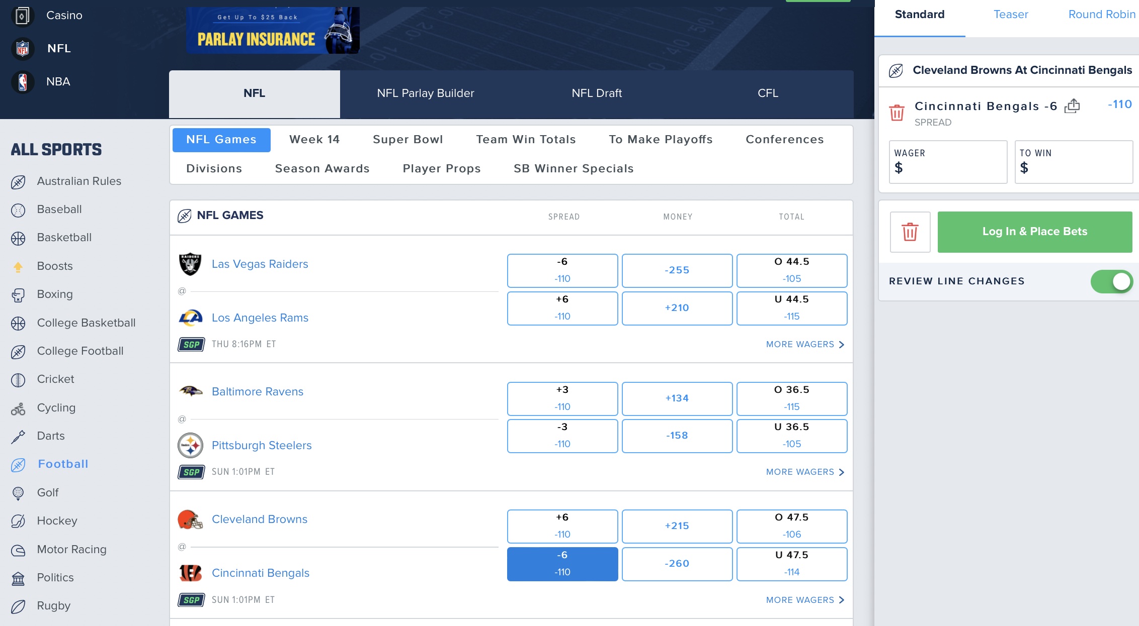 How to place a PARLAY bet on the FanDuel Sports Book App