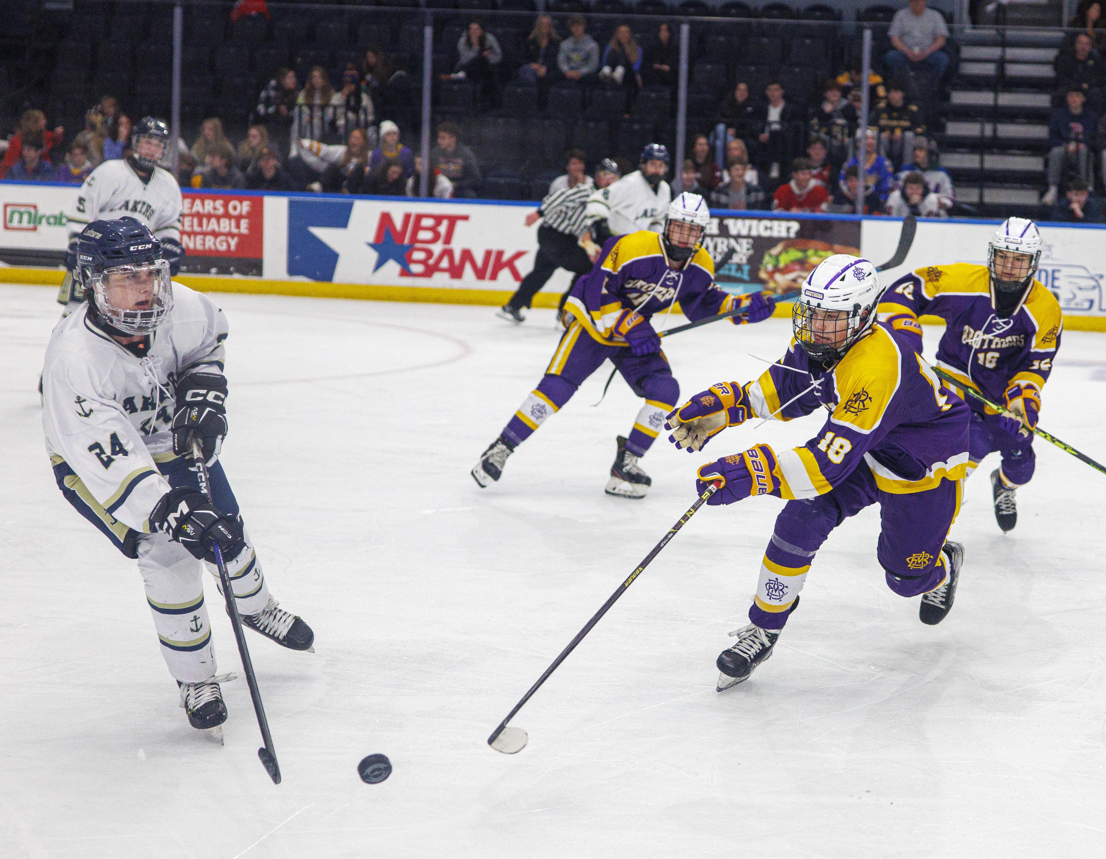 Kadn Rutledge 2023 Division II boys hockey champioinship: Skaneateles vs CBA/J-D ...