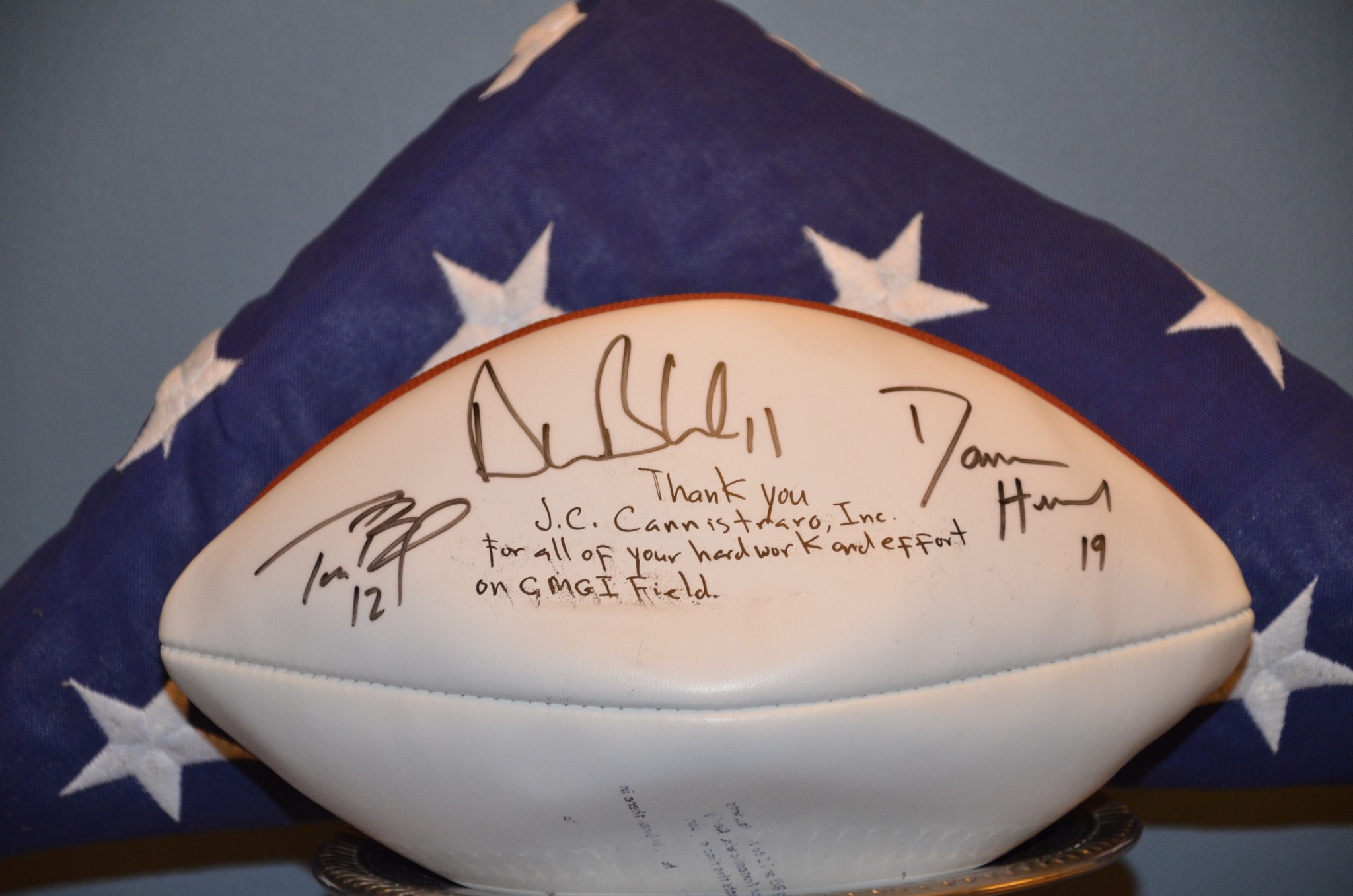 Police find lost Patriots football signed by Tom Brady, Drew Bledsoe, Damon  Huard 