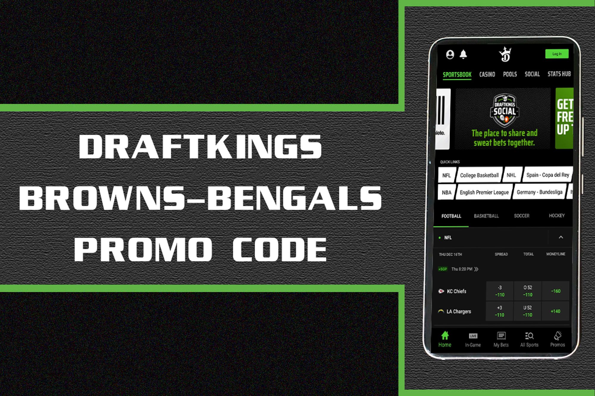 DraftKings promo code: Claim Browns-Bengals bet $5, get $200 bonus 