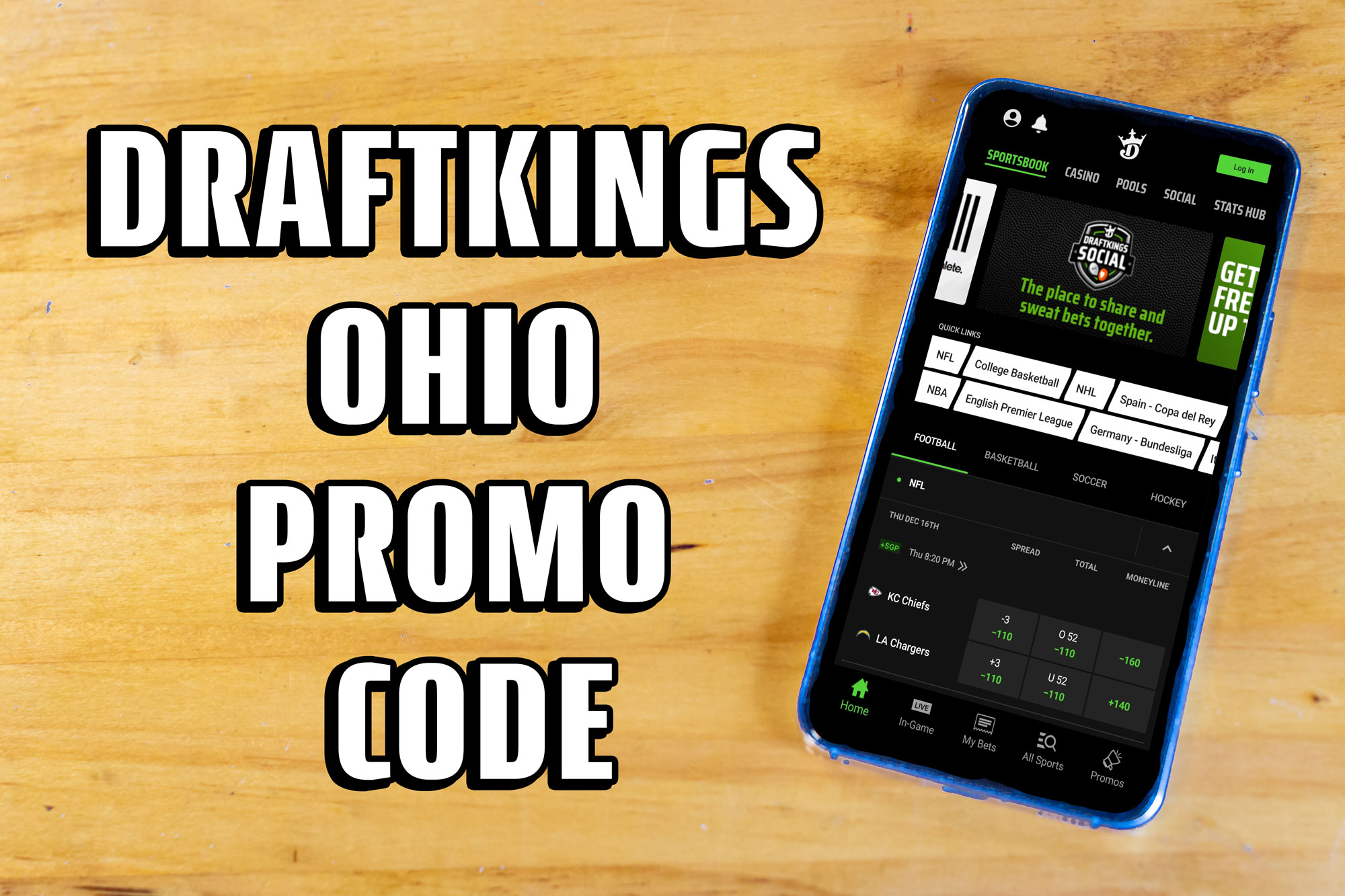 DraftKings Ohio promo code: Claim launch bonus during NFL Week 17