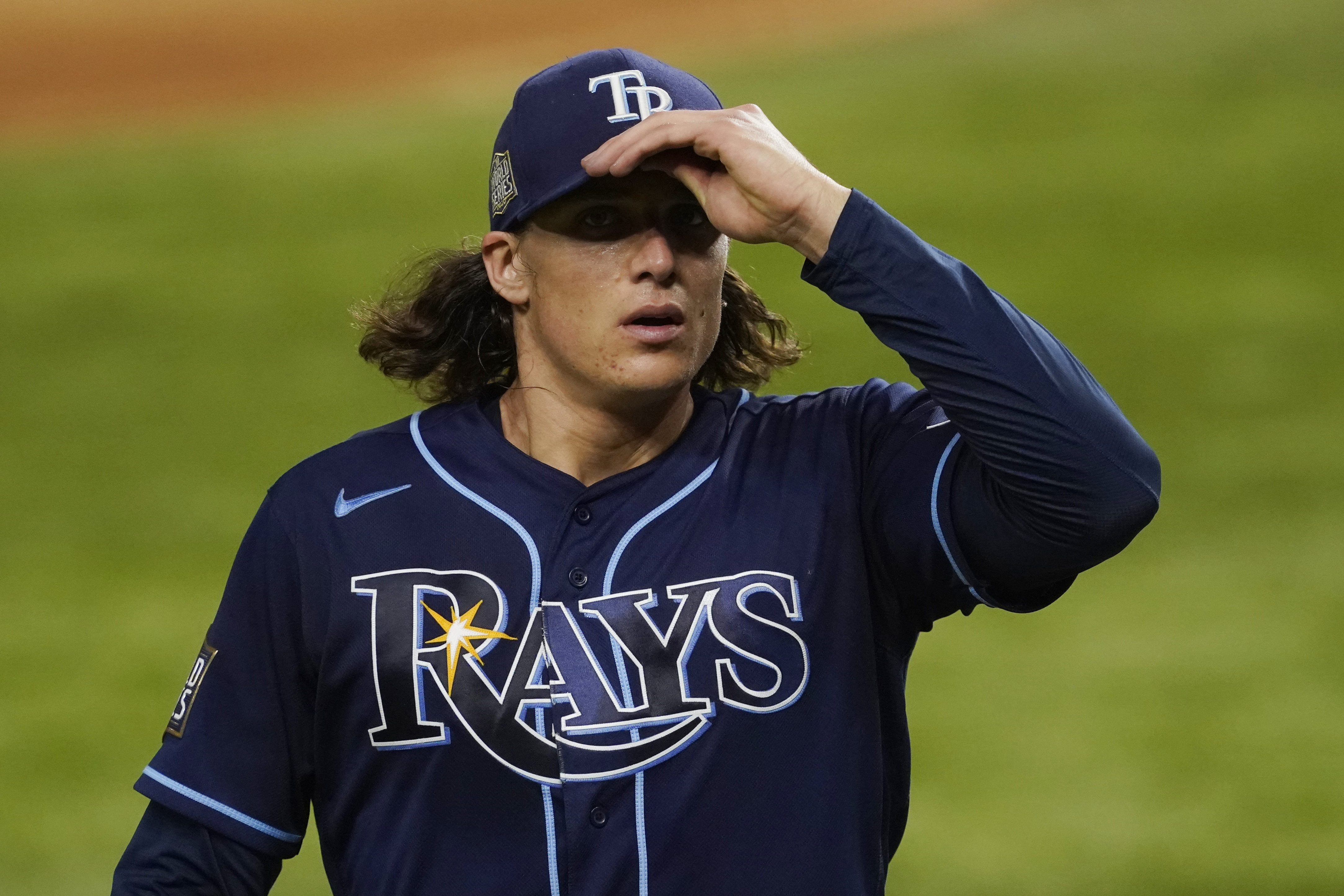Rays' Tyler Glasnow blames torn elbow ligament on MLB's substance