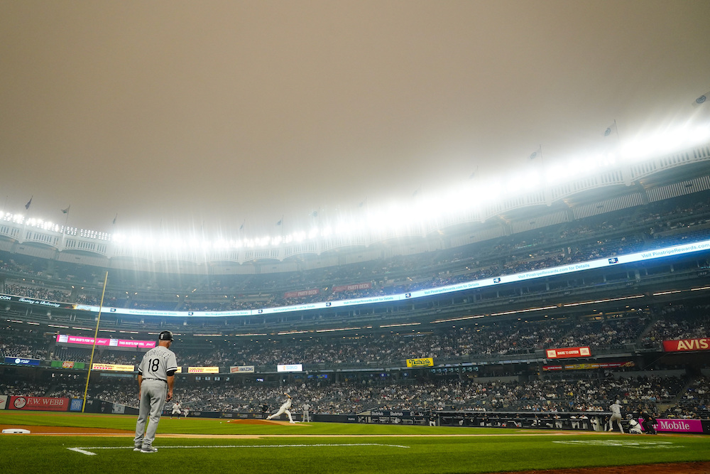 Yankee games at risk? Here's how MLB will monitor air quality this week  during homestand