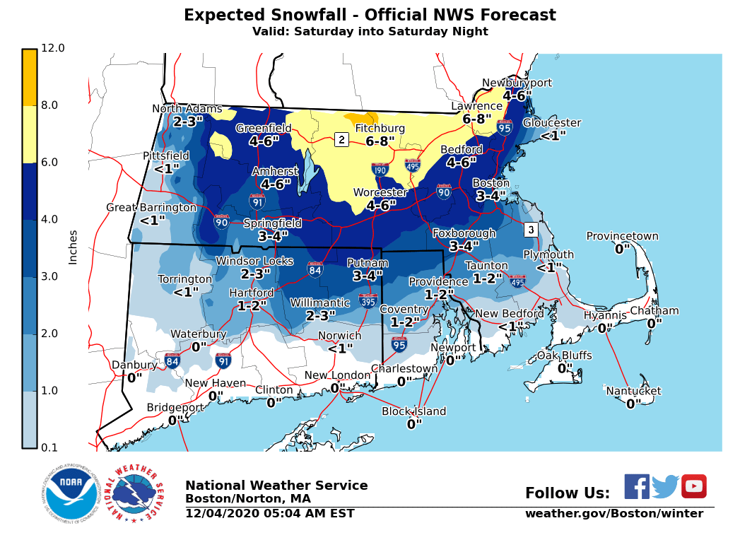 Large snow amounts, strong winds expected across Massachusetts over the ...