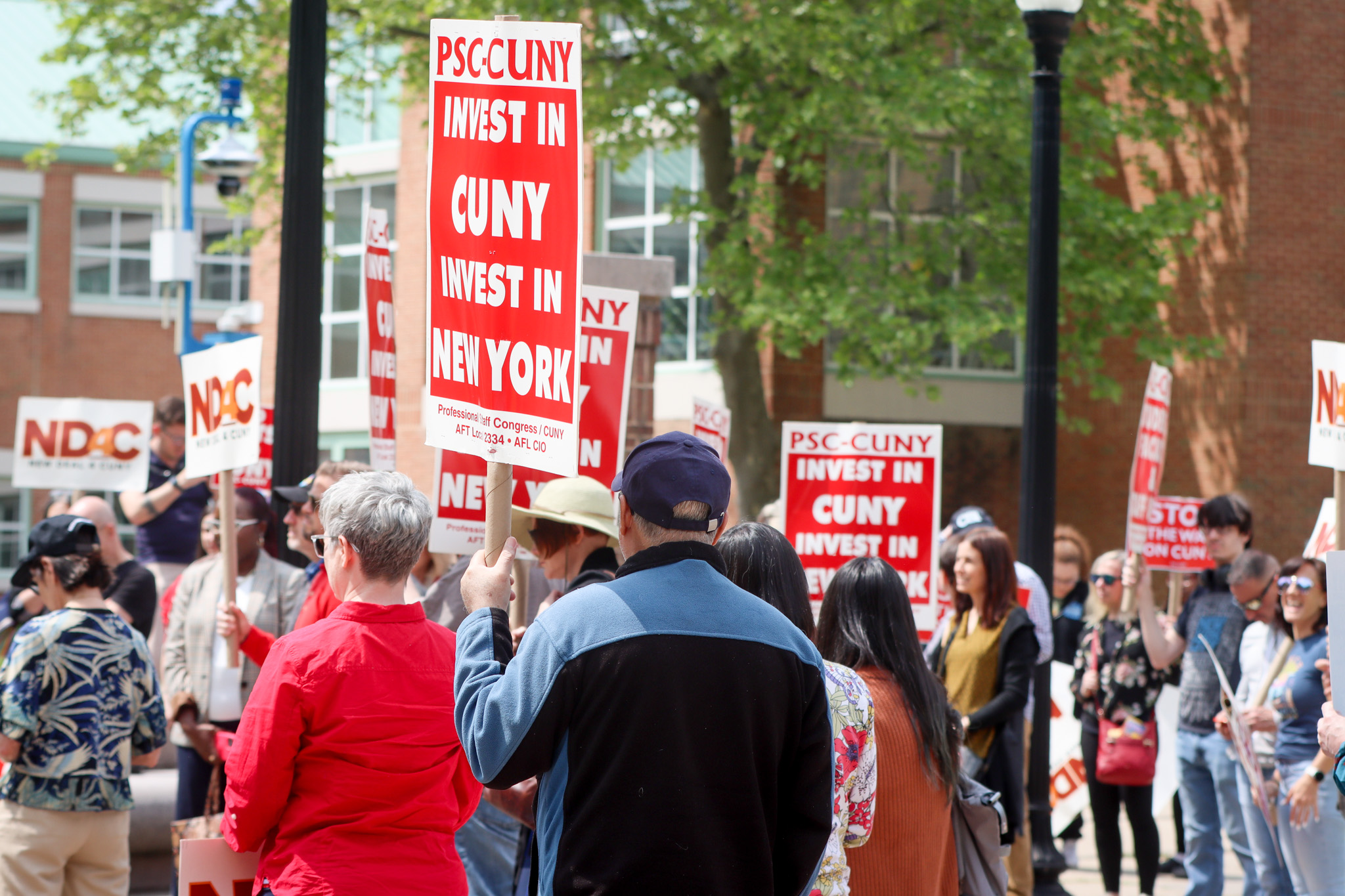 - Students, faculty and staff march for a New Deal for CUNY at the College of Staten Island on Tuesday, May 9.