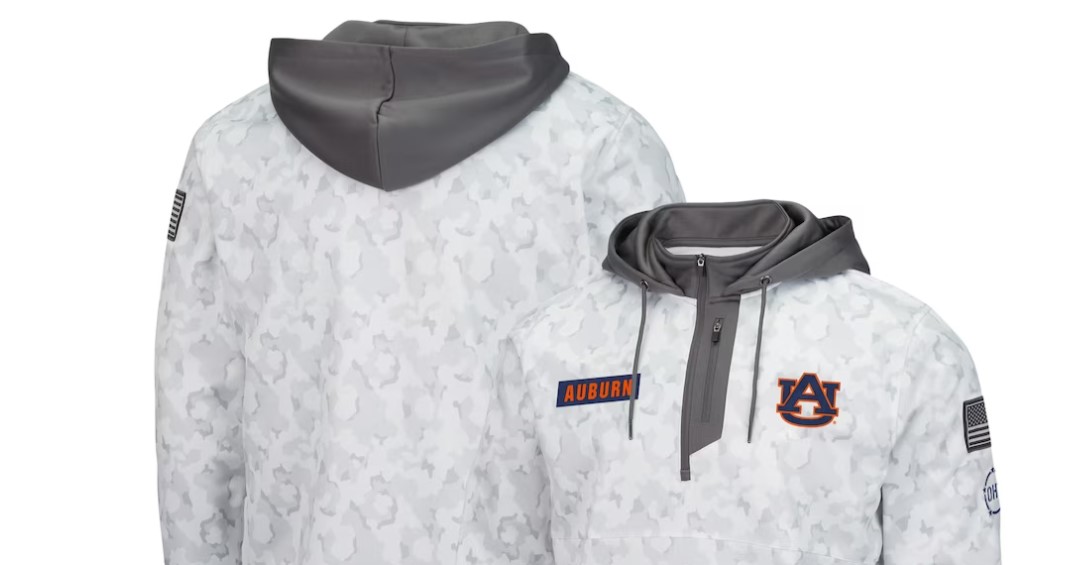 White hot sale auburn hoodie