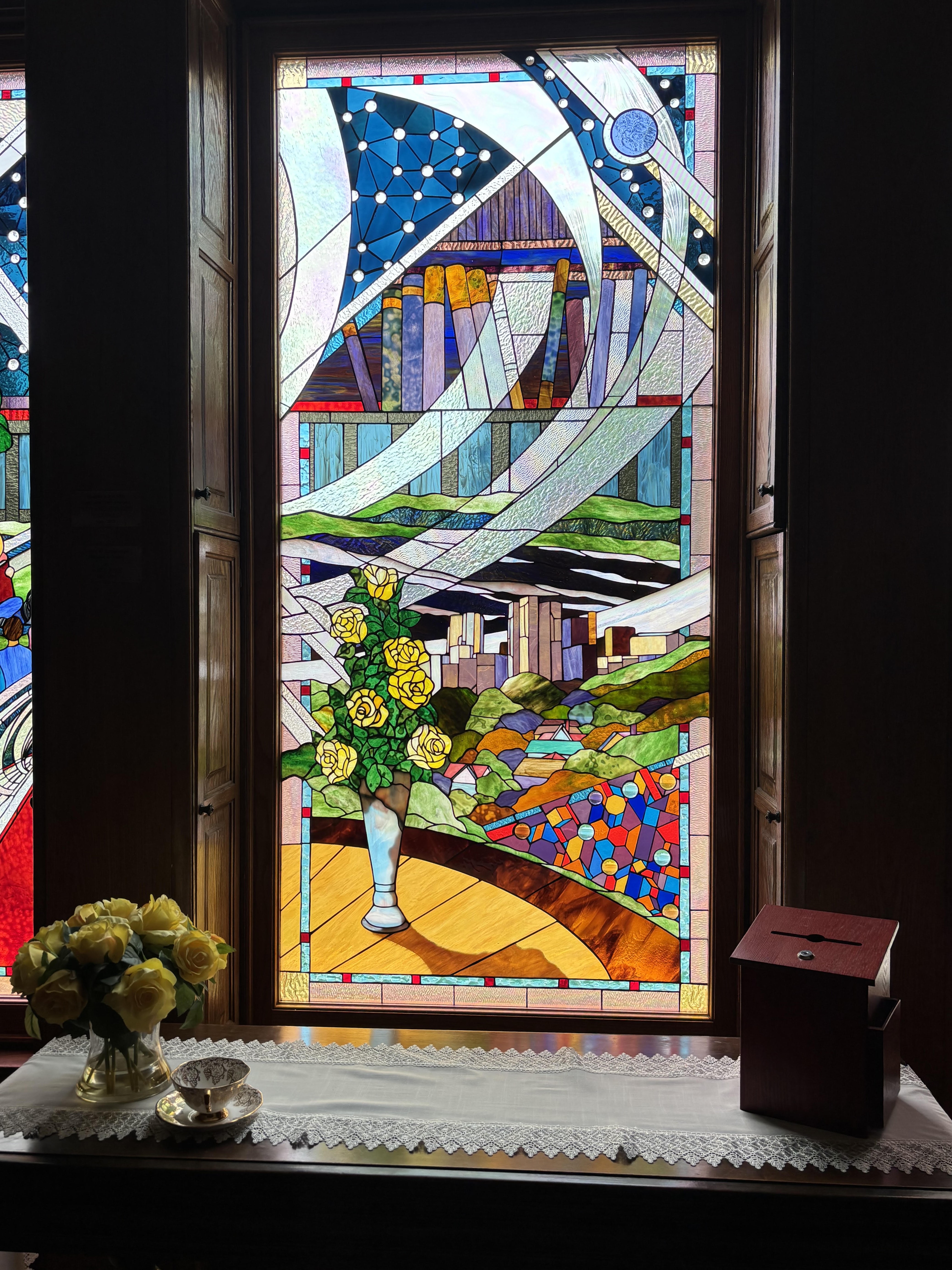 Ladies' Library Association's famed stained glass windows have