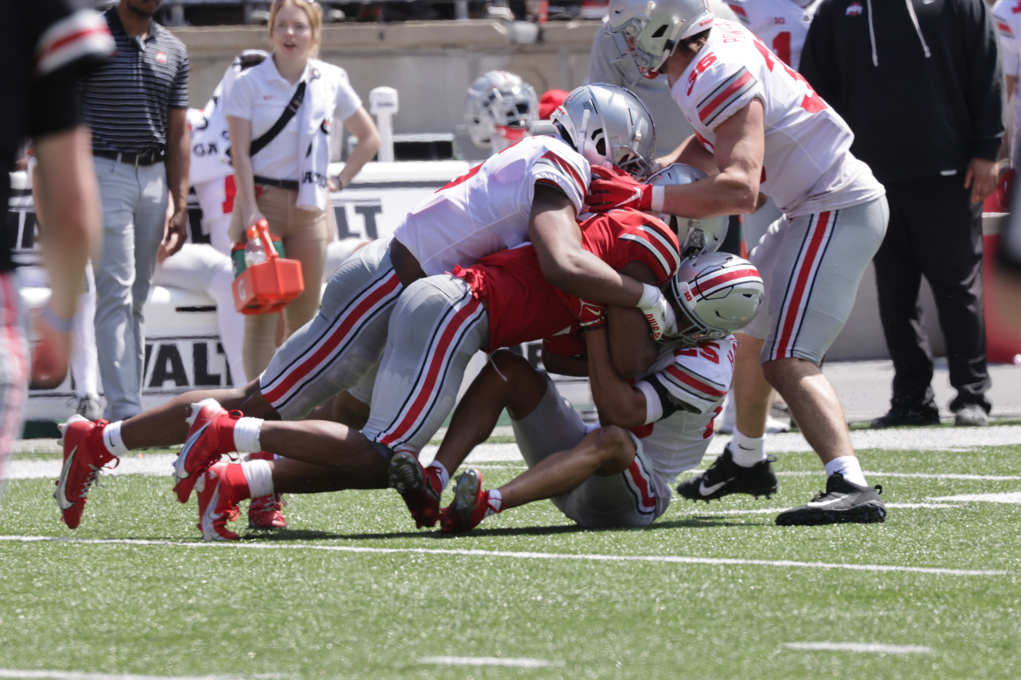 Ohio State WR Marvin Harrison Jr. plays in Apple Watch, designer cleats