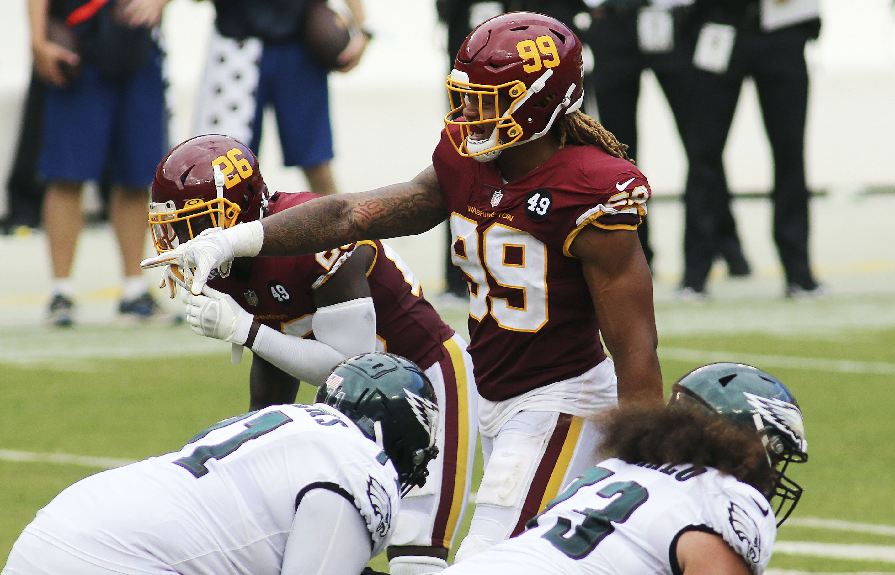 Sunday Night Football will feature Washington and Philadelphia in Week 17