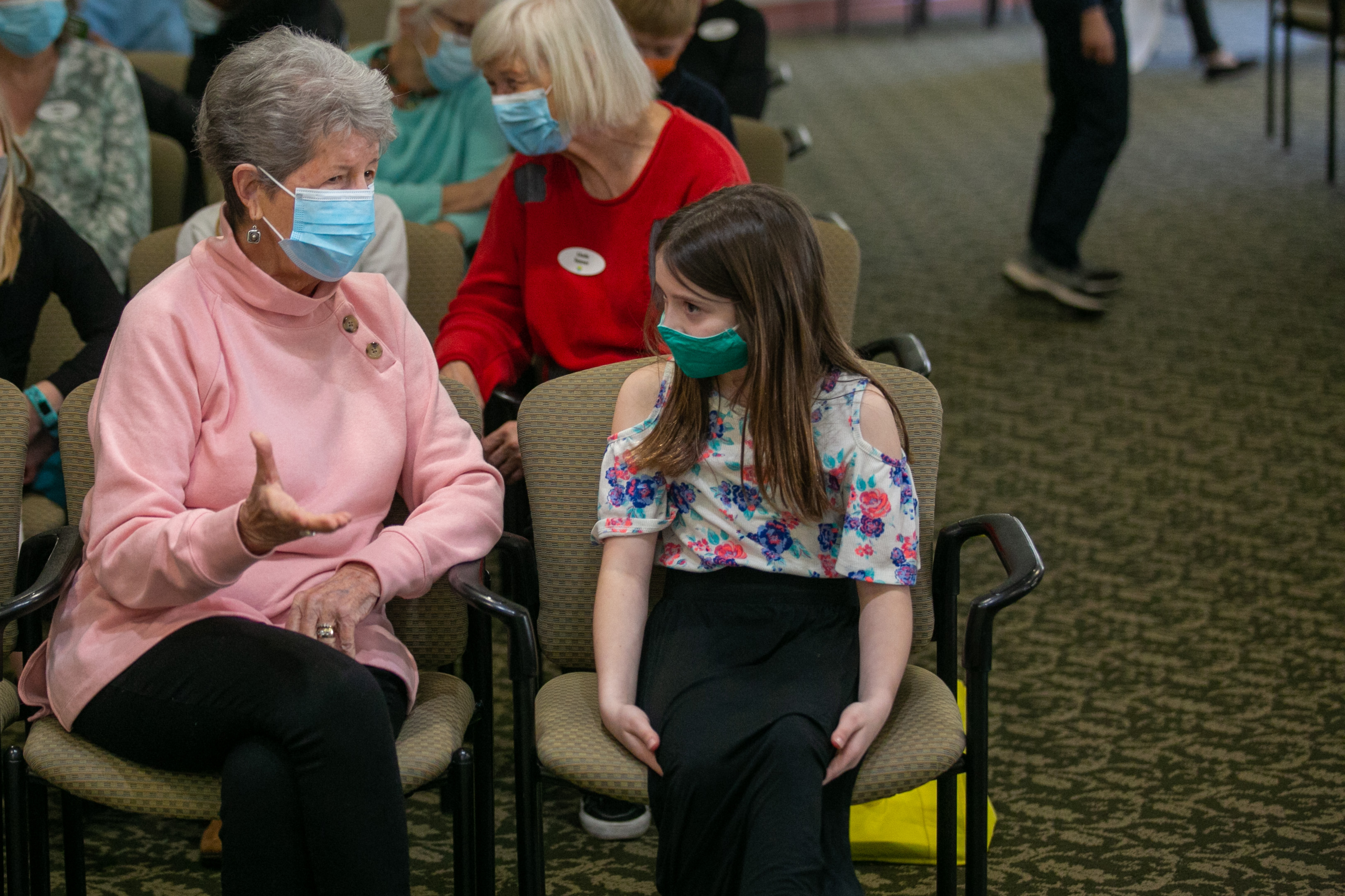 Potter’s House students perform talent show for Covenant Living penpals