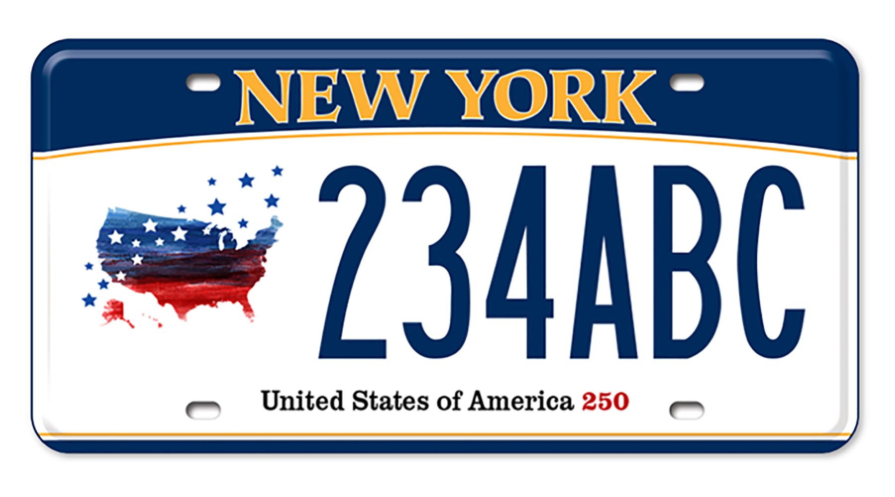 NYS DMV unveils new license plate design for America