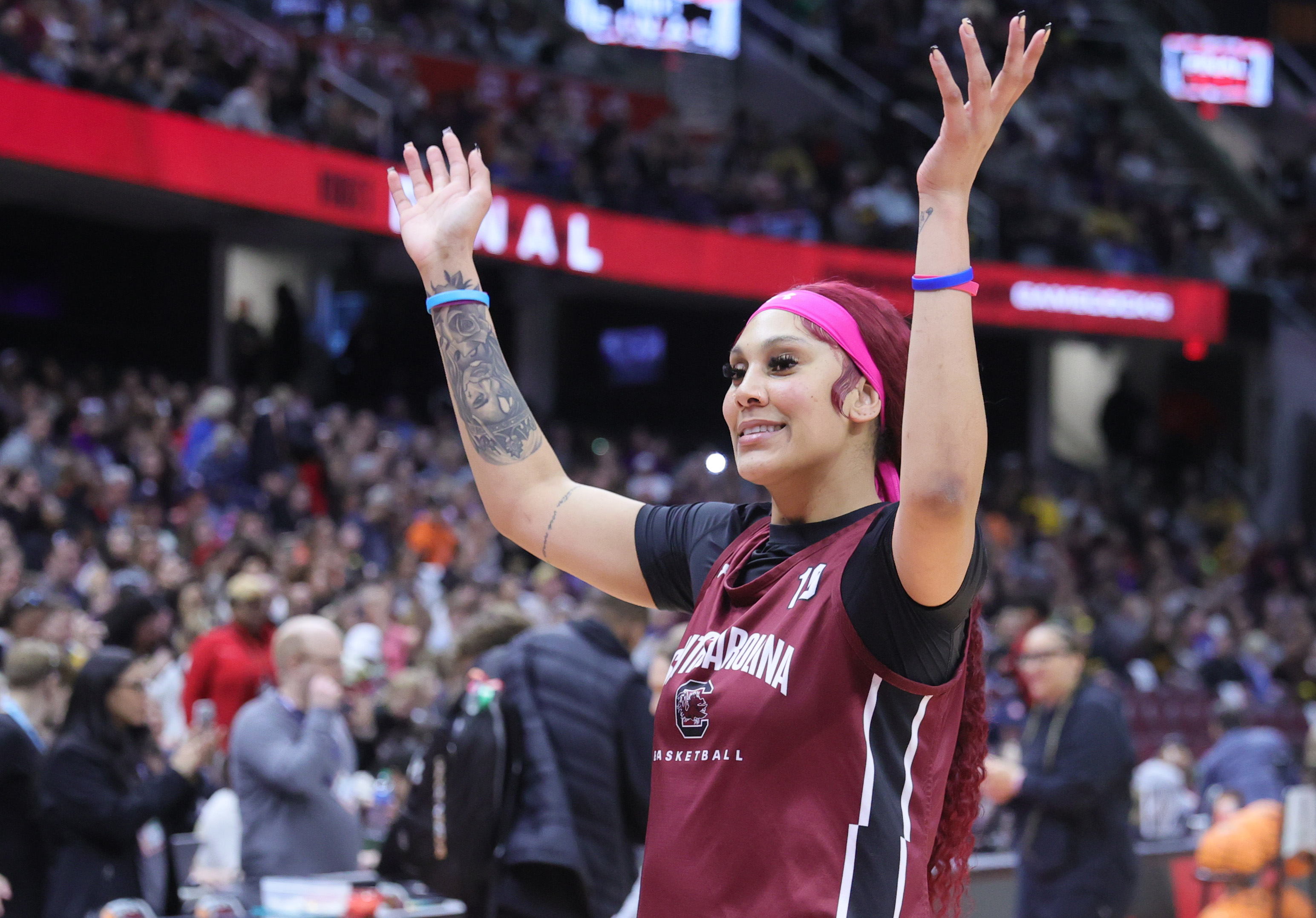 South Carolina Gamecocks open practice in Women's Final Four, April 6