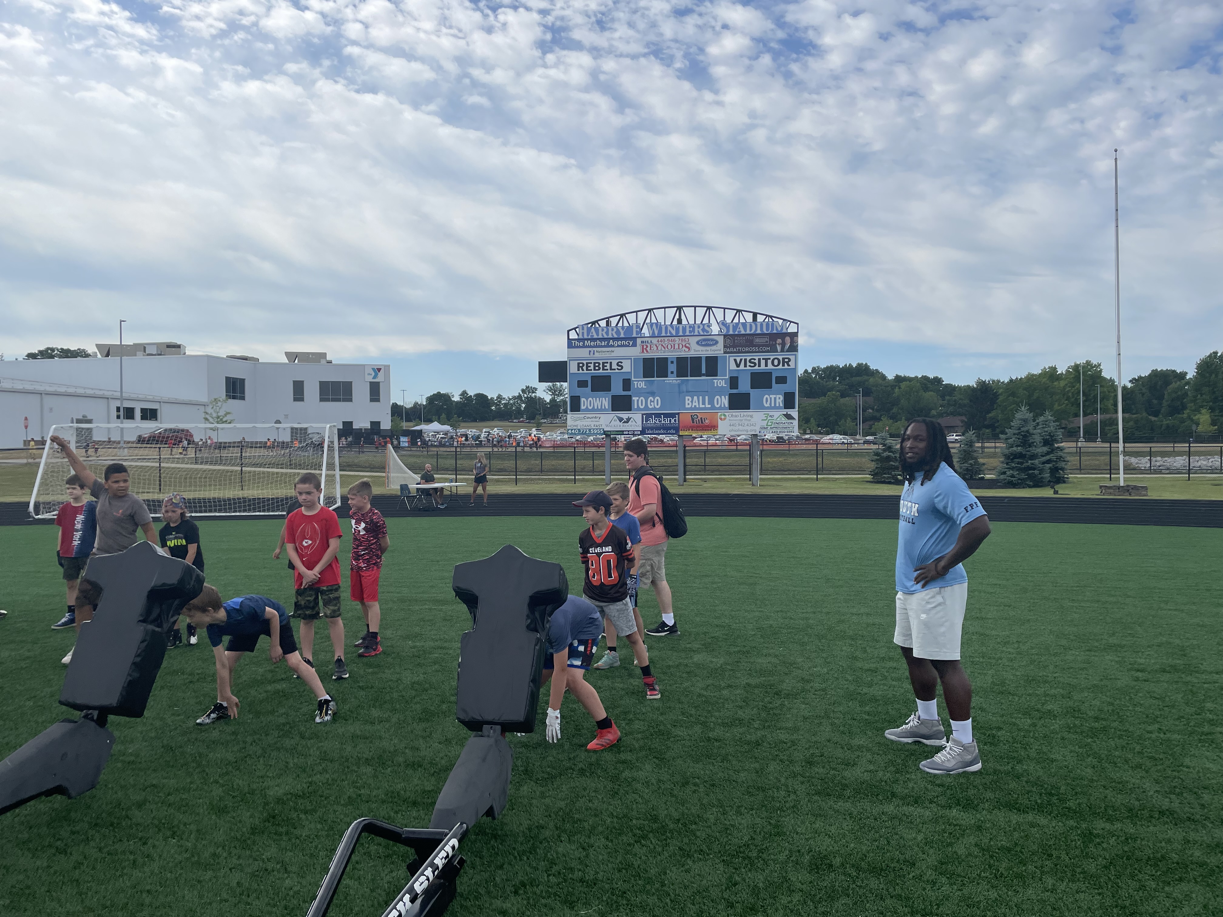 PHOTOS: Kareem Hunt Youth Football camp, June 29, 2022 – News-Herald