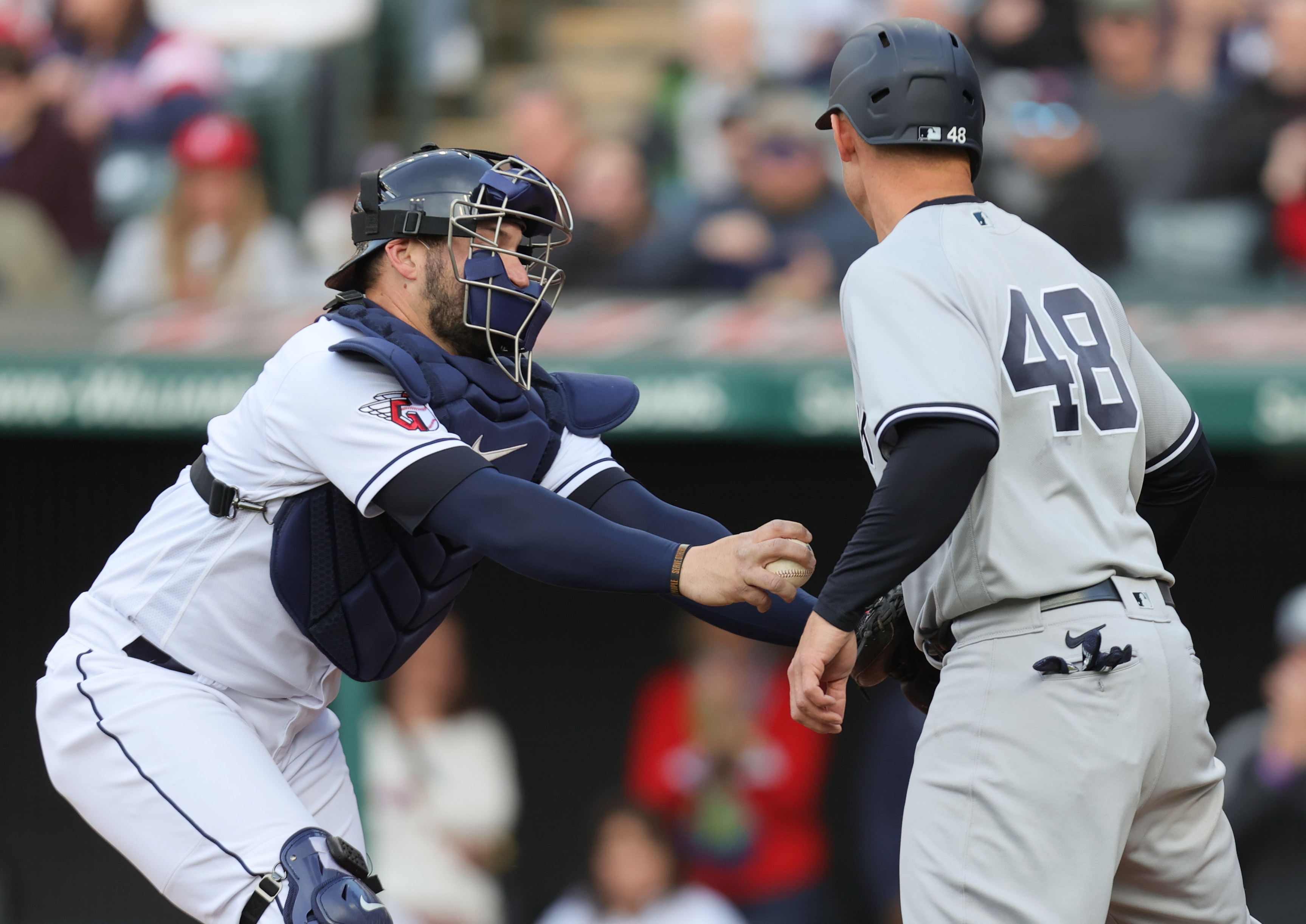 Yankees' Gerrit Cole gets last laugh on Guardians' Josh Naylor