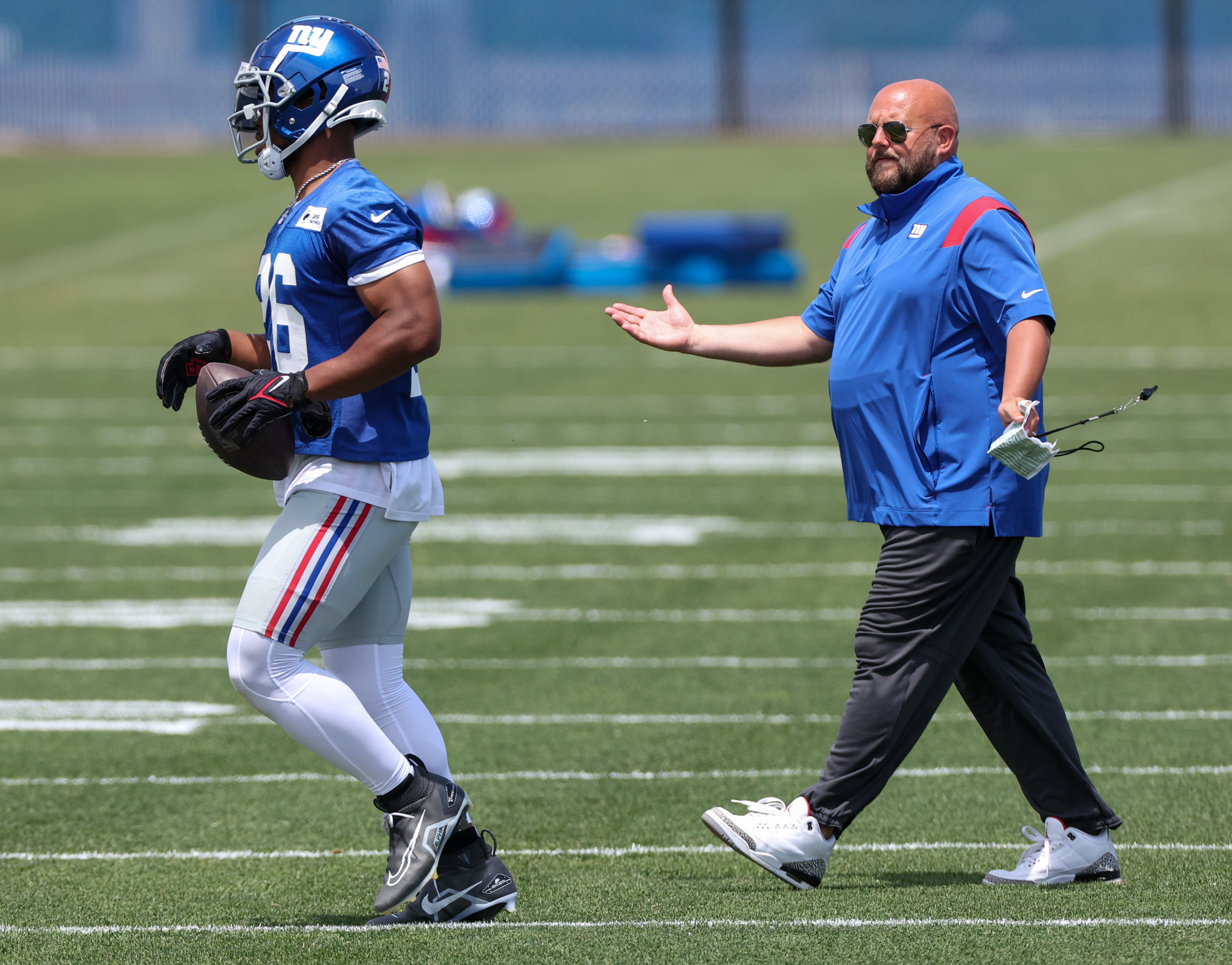 See it: Giants Wan'Dale Robinson hauls in impressive OTA touchdown