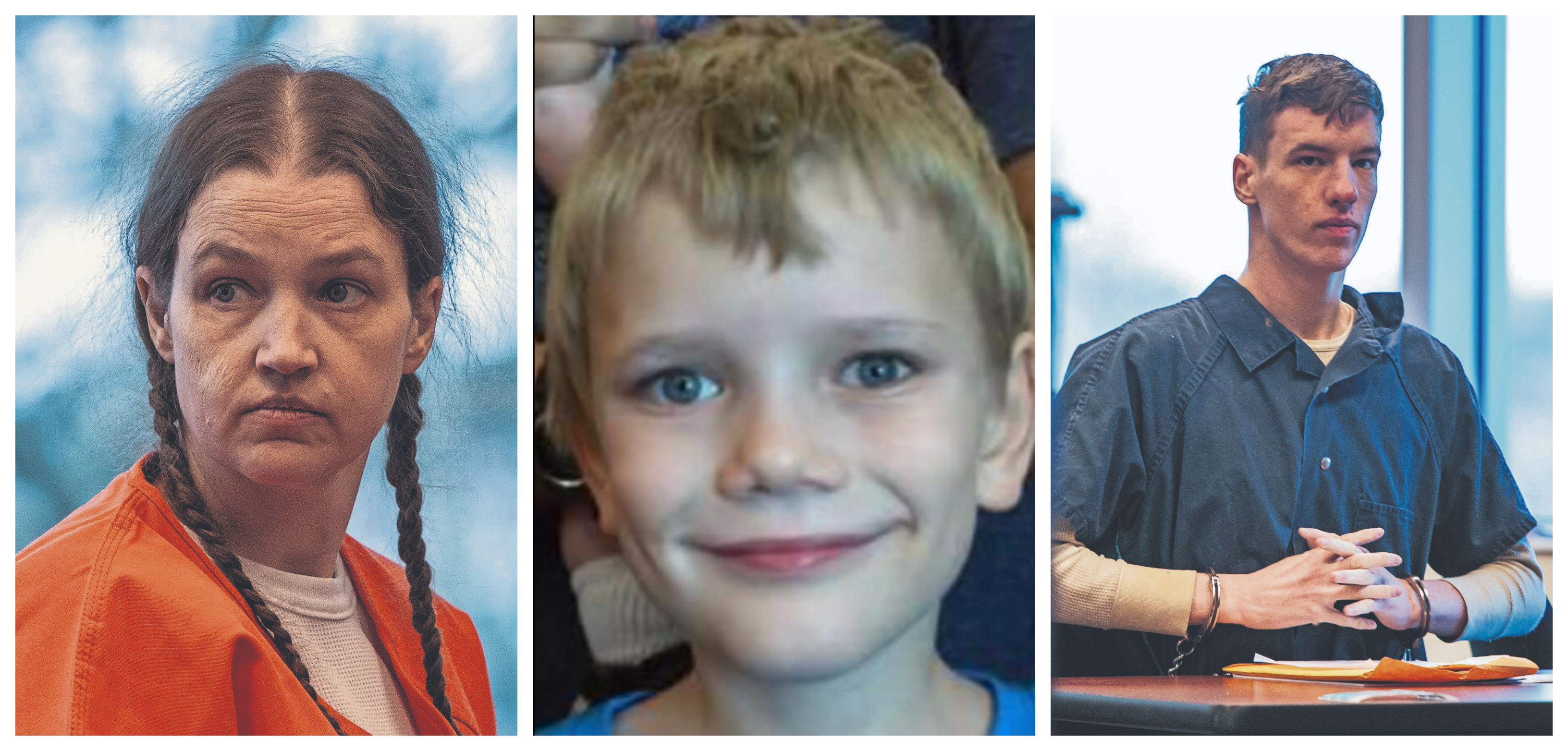 From left, Shanda Vander Ark, Timothy Ferguson and Paul Ferguson. Vander Ark and Paul Ferguson are serving lengthy prison sentences on charges related to Timothy’s death. Vander Ark and the older Ferguson starved and tortured Timothy for months leading up to the boy’s death. Timothy weighed 69 pounds when he was found ᴅᴇᴀᴅ in a closet on July 6, 2022.