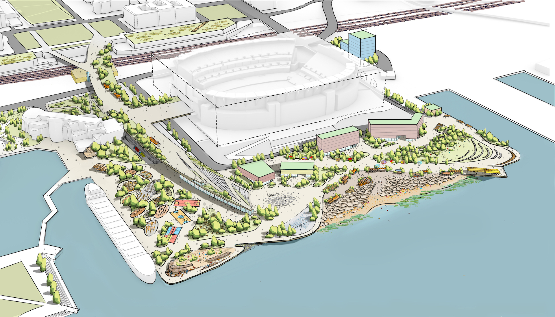 Cleveland makes way for the 2021 NFL Draft on the lakefront