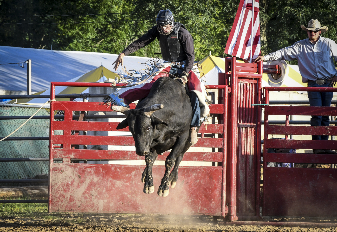 Bull riding and barrel racing help kick off 84th Warren County Farmers