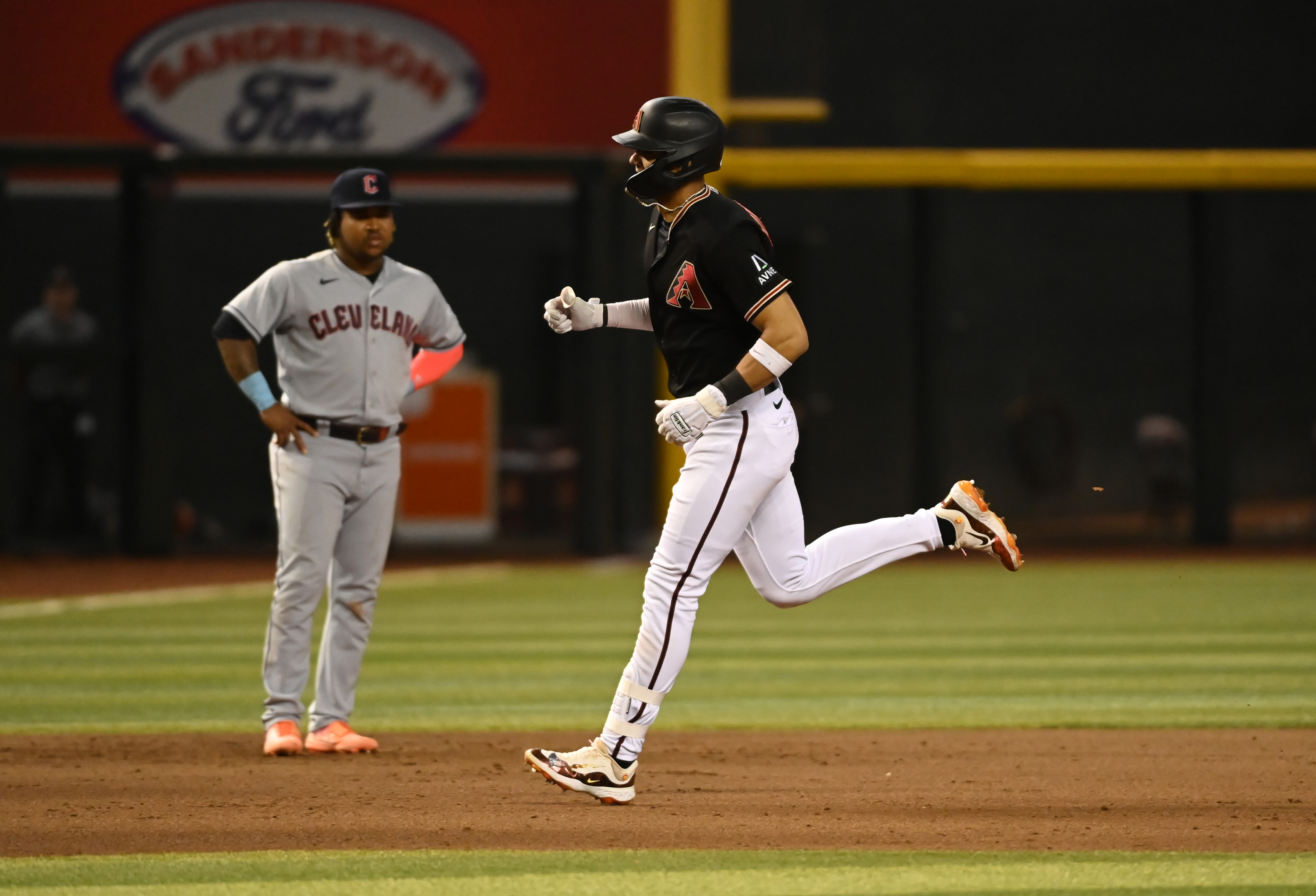 Lourdes Gurriel Jr. #12 of the Arizona Diamondbacks looks on from