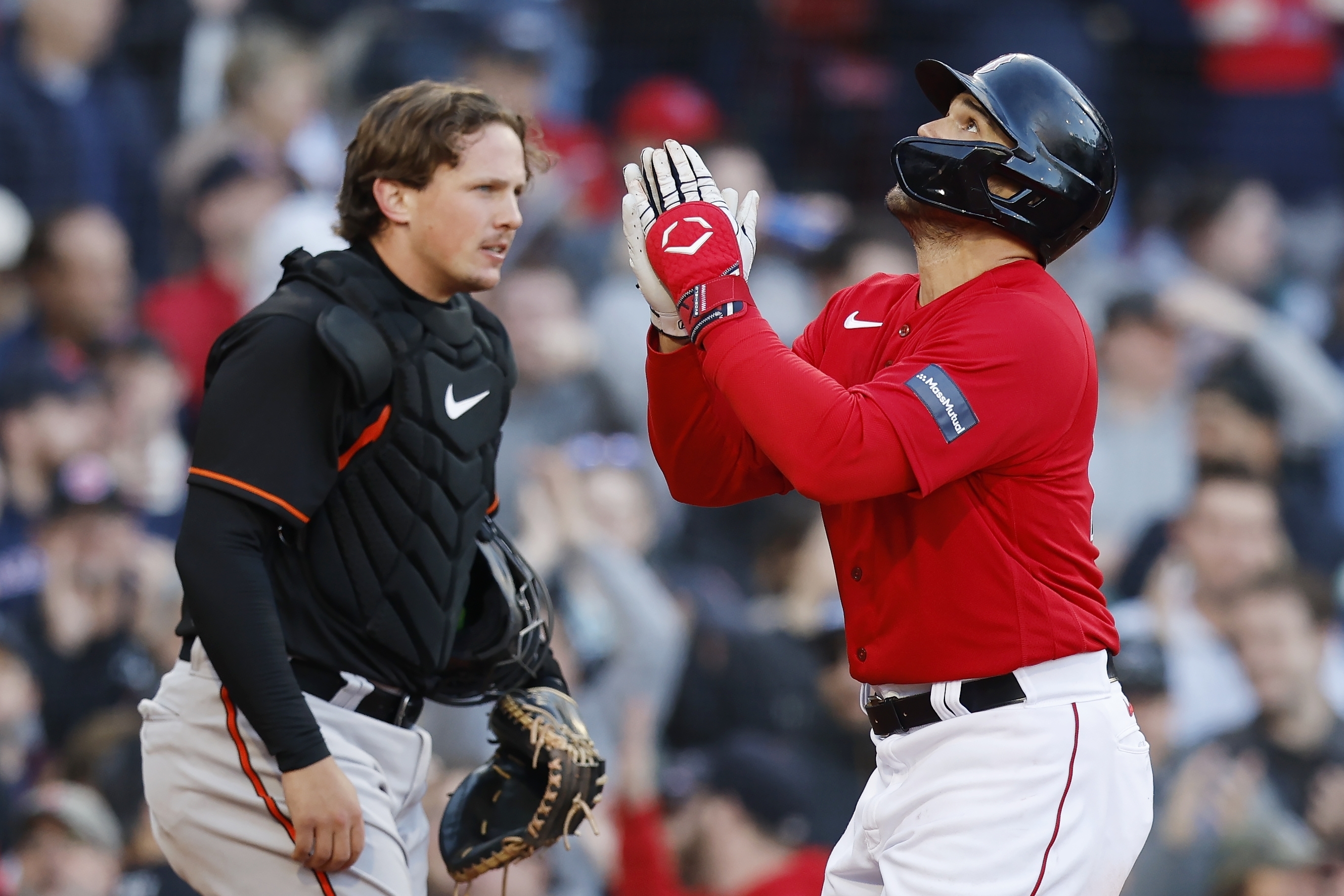 Red Sox rally to win in walkoff fashion on Adam Duvall's second homer after  Orioles get to Chris Sale early and often - The Boston Globe