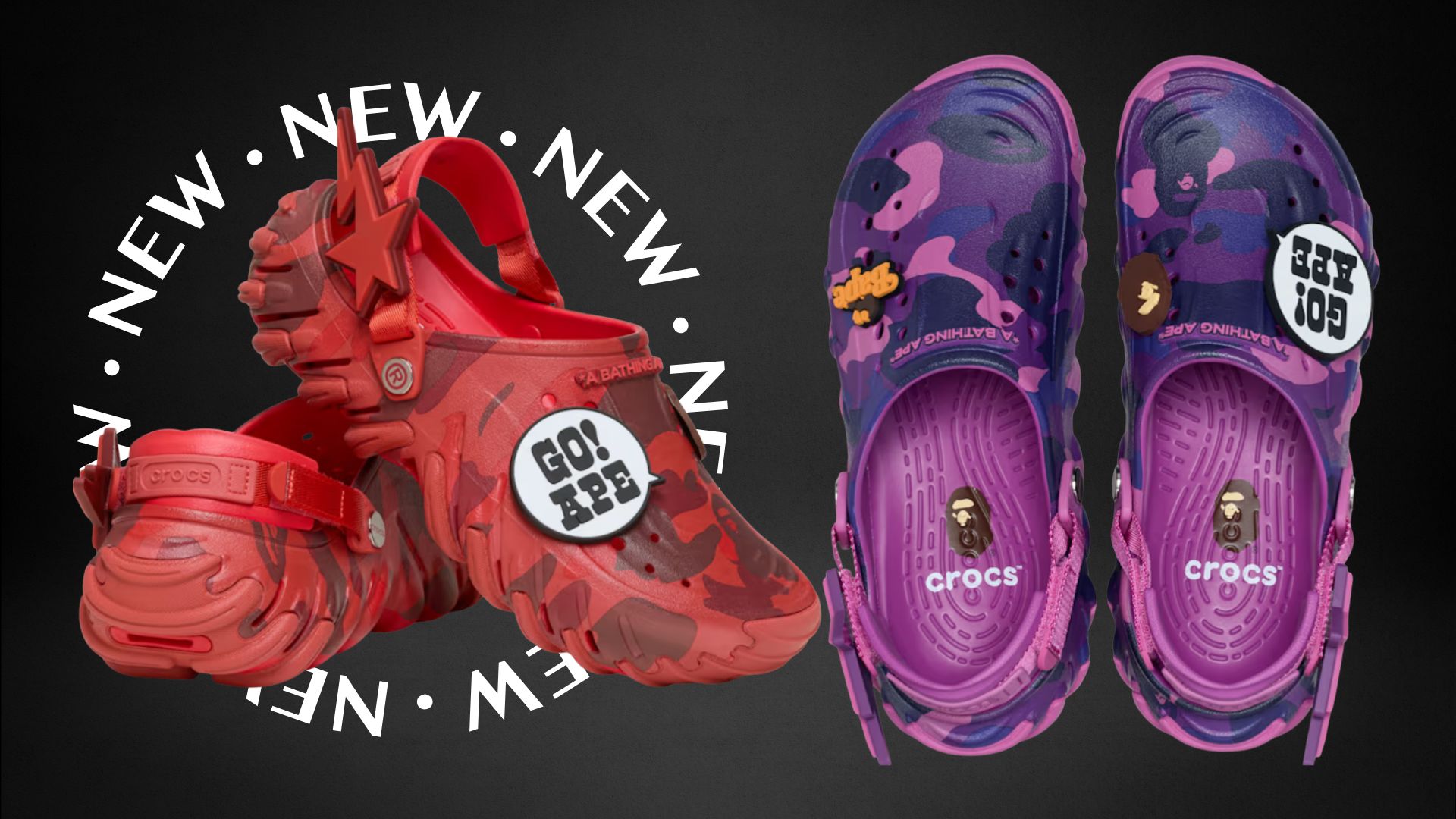 Crocs just dropped its BAPE Echo RO Clog collaboration and sizes