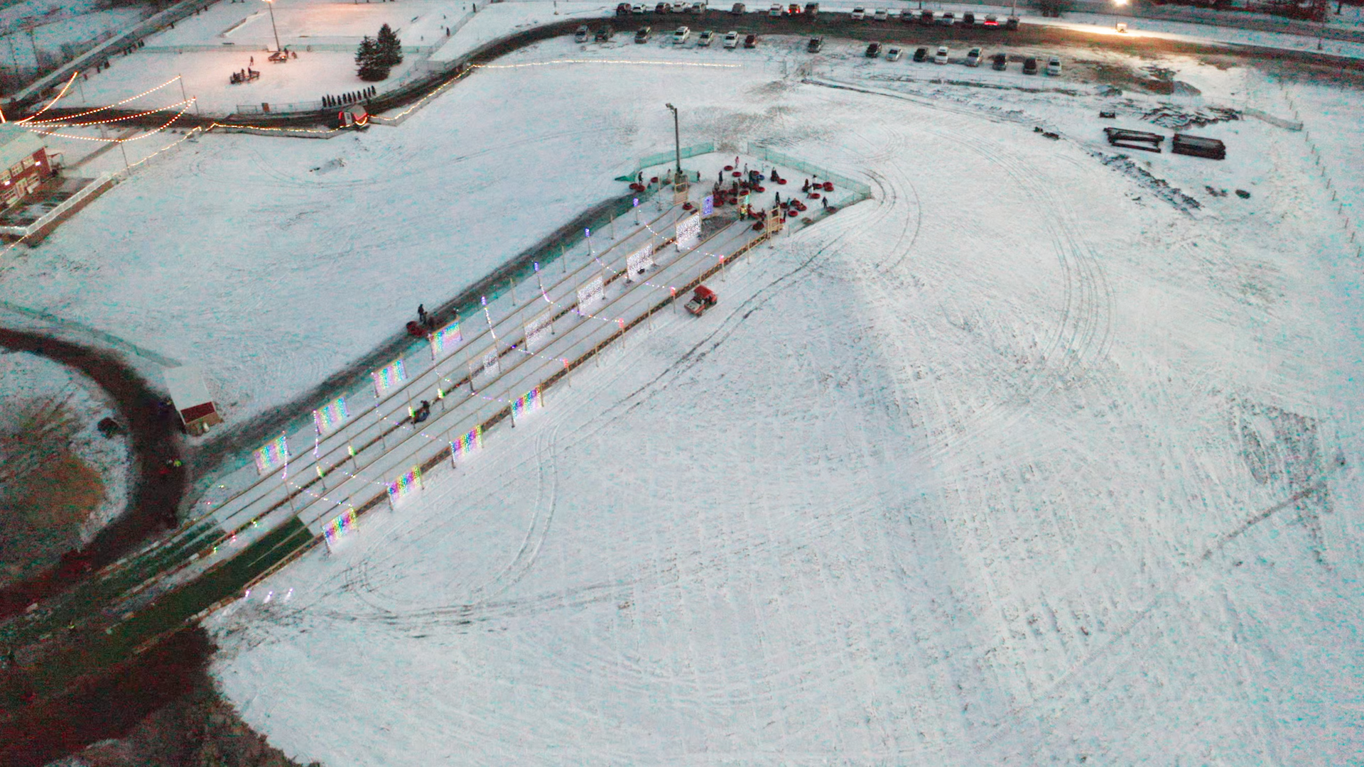 Bowers School Farm Snow Tubing Hill in Bloomfield Hills