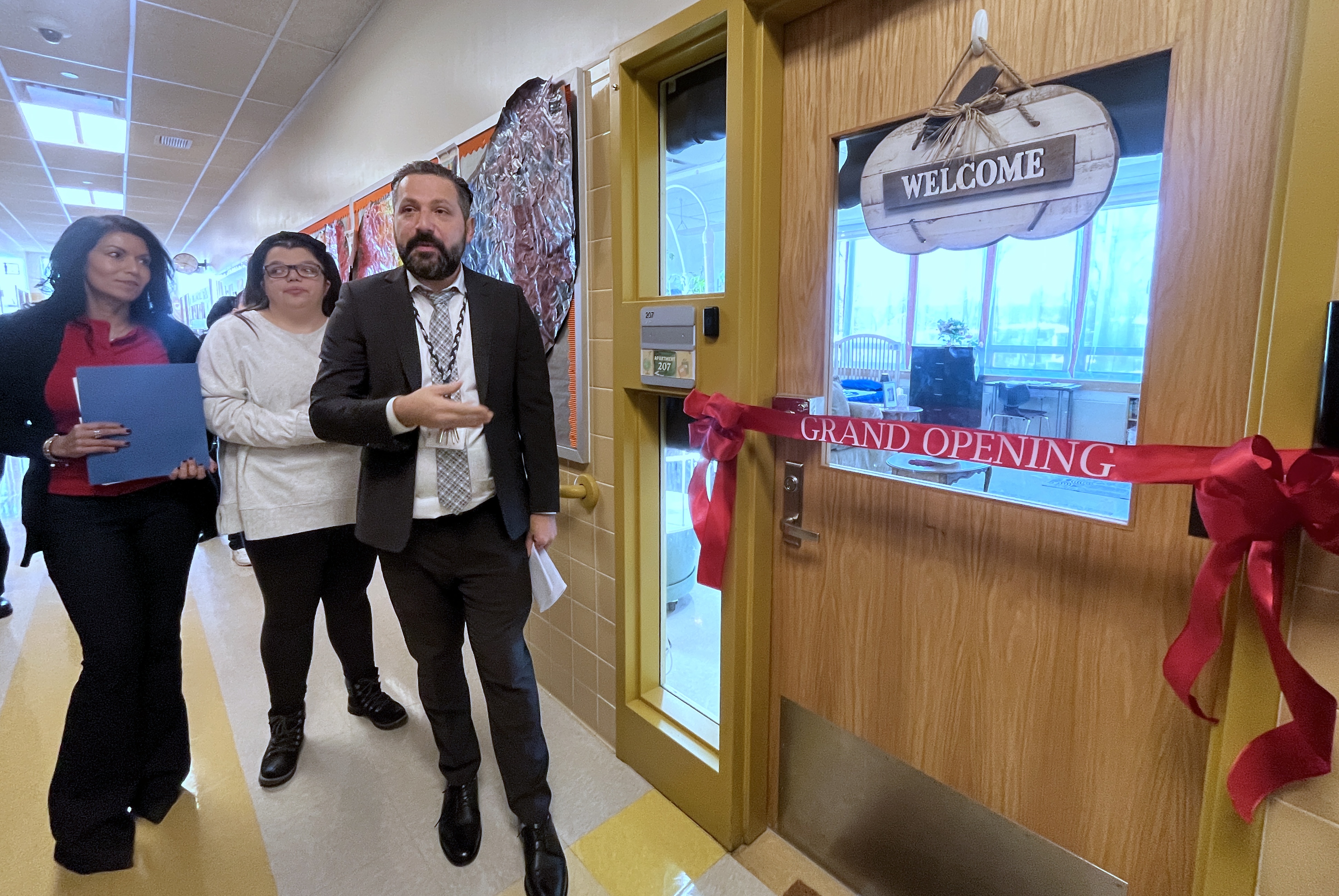 Ribbon-cutting of new skills room, Apartment 207 at P37R - silive.com