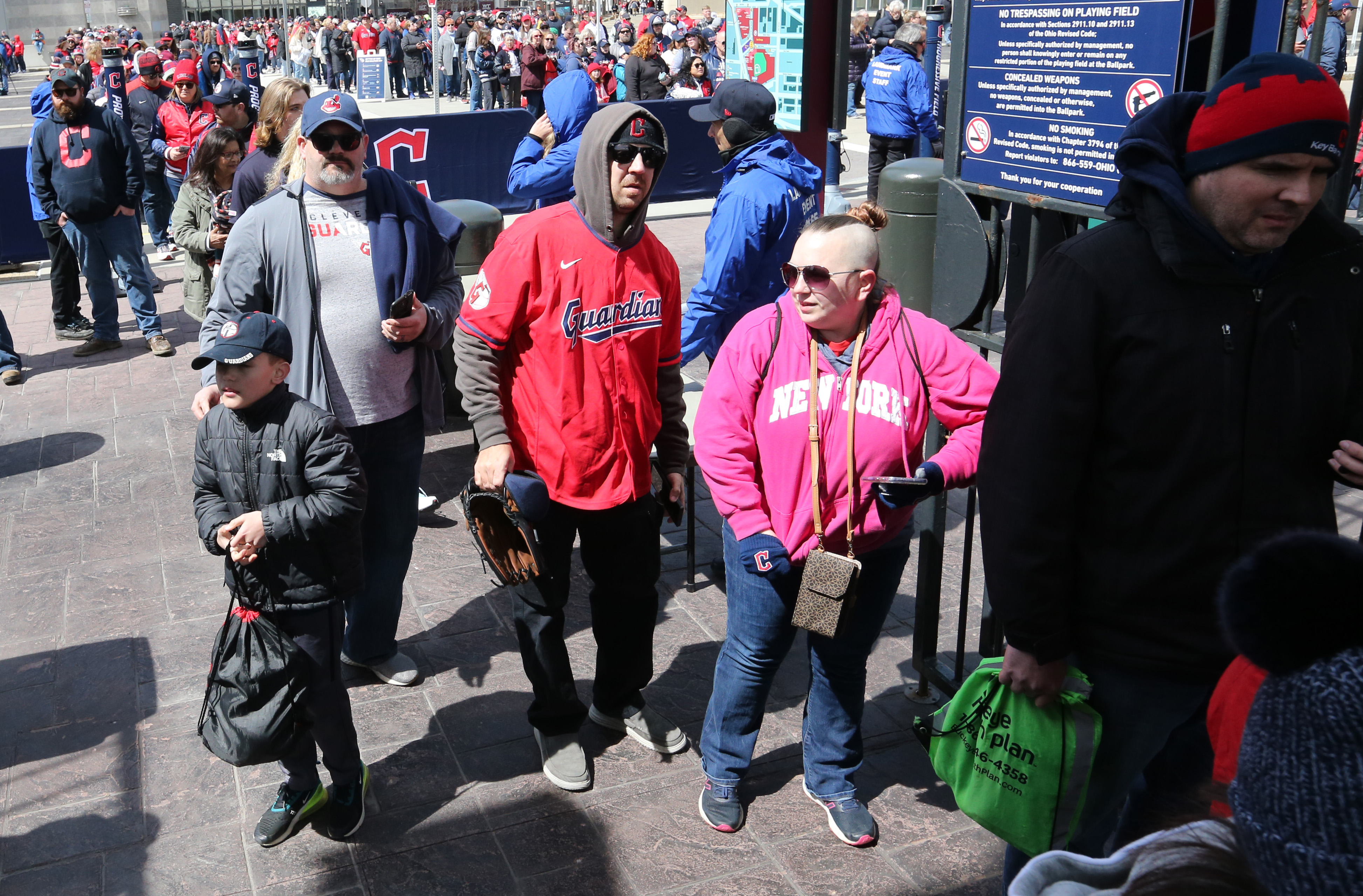 Guardians fans and fanfare at the 2023 home opener - cleveland.com