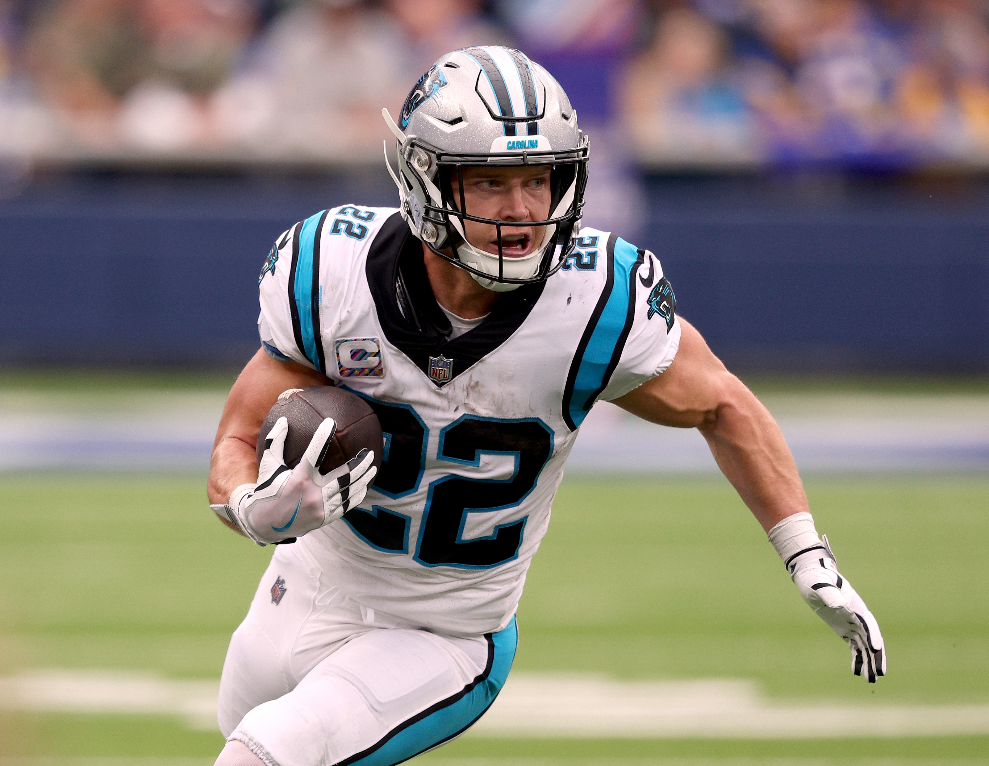 Panthers RB Christian McCaffrey (thigh) questionable to play