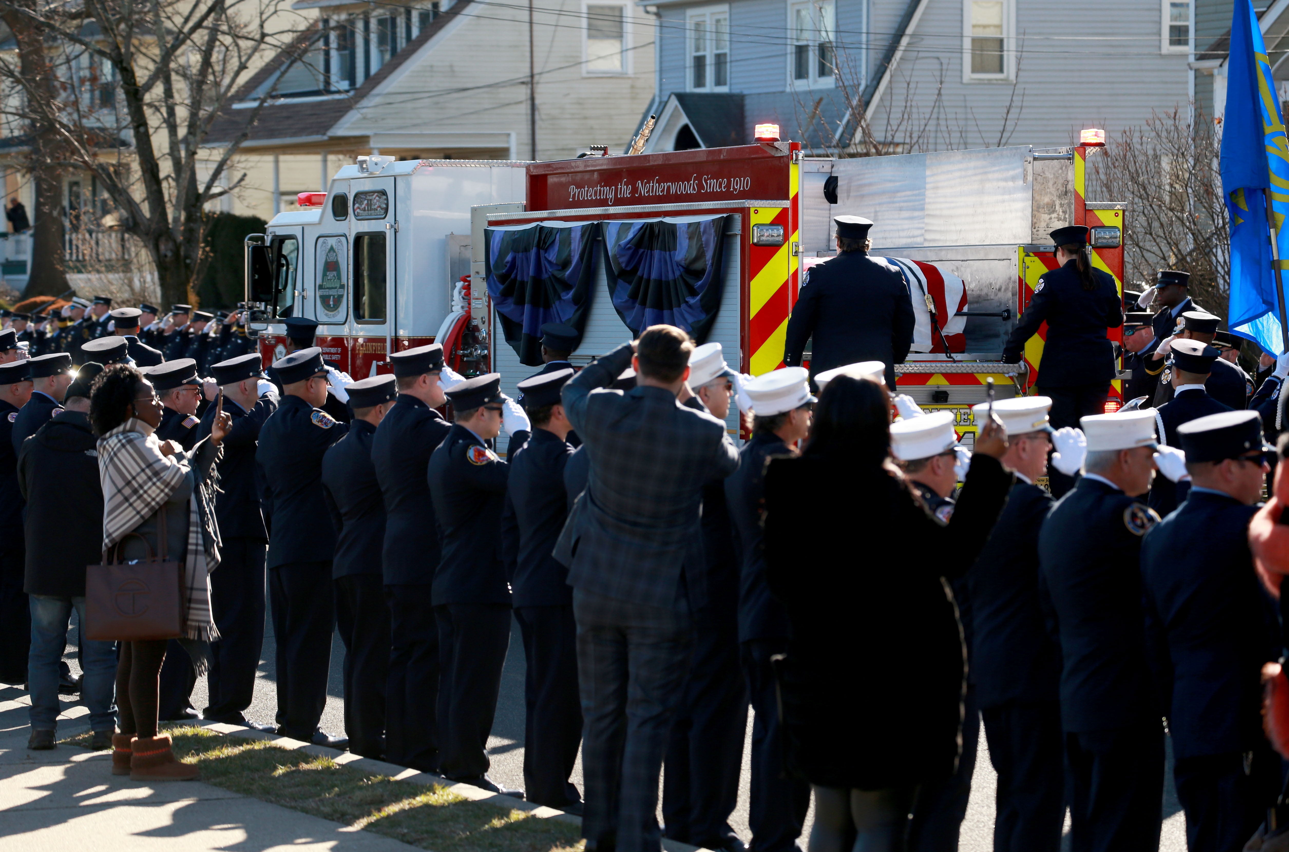 Funeral service for Plainfield firefighter who died fighting a house