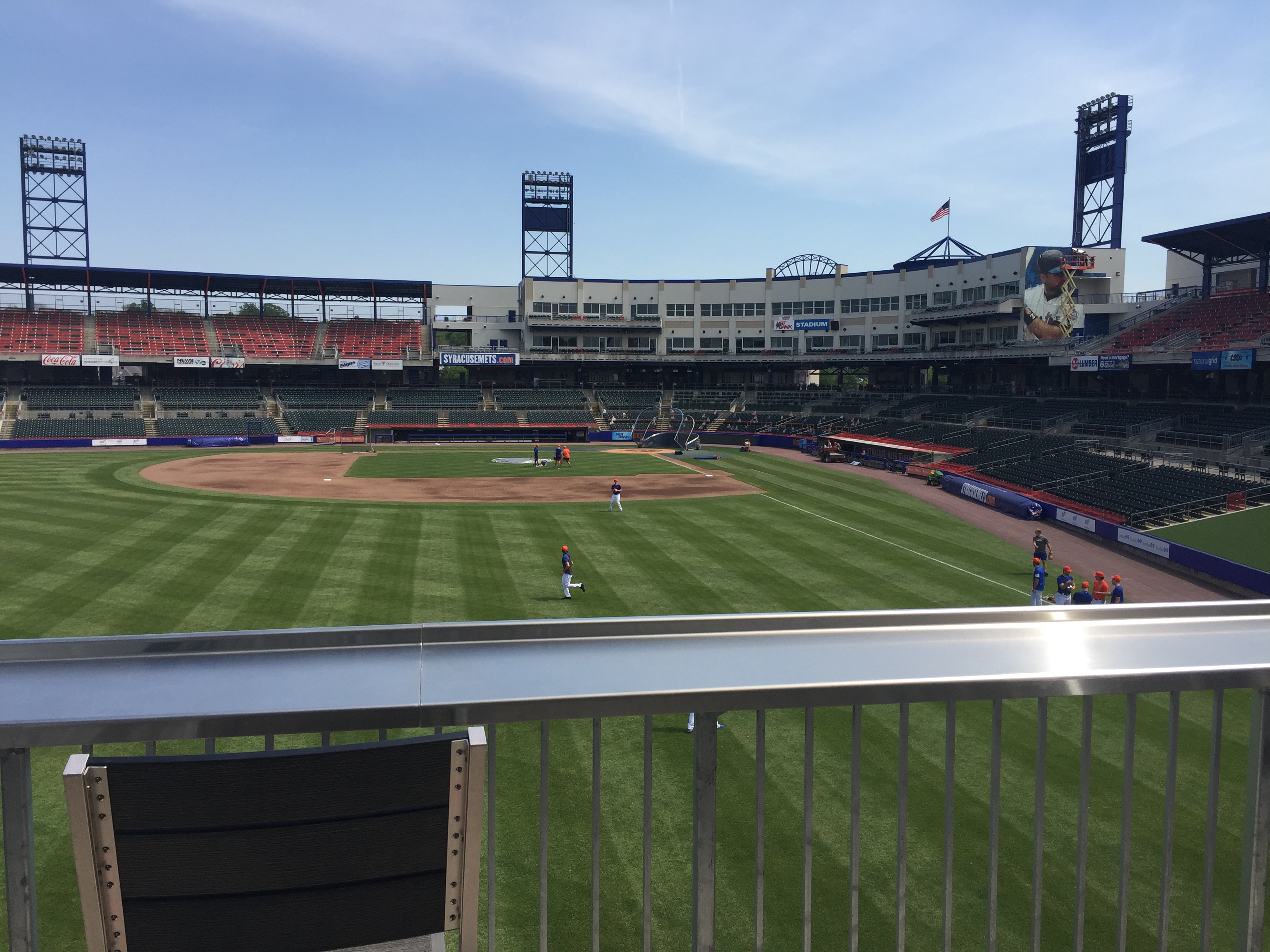 NBT Bank Stadium in Syracuse. Mets - AAA. Tried to do the NY