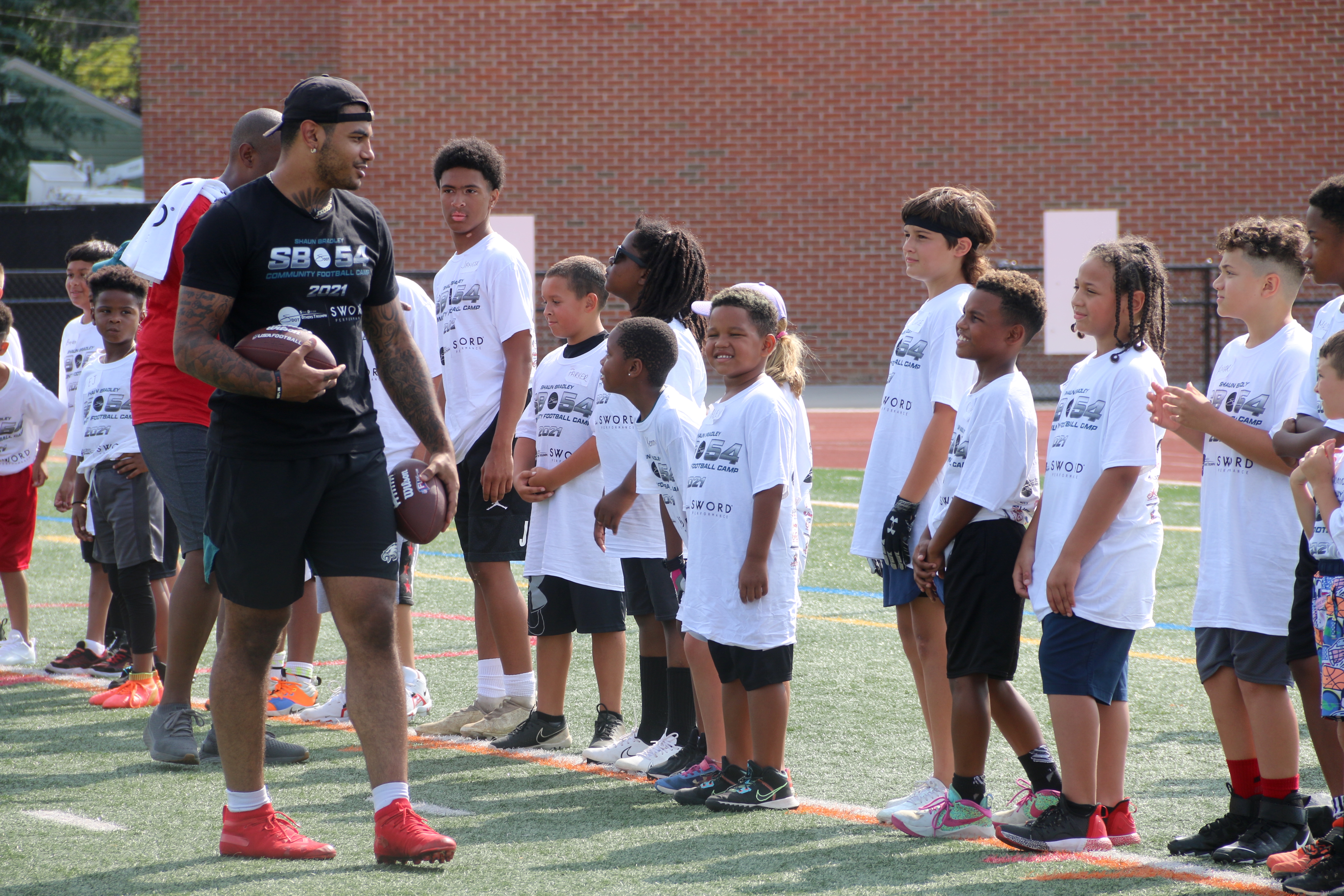 Eagles' Shaun Bradley is an NFL starter. For his family, he's