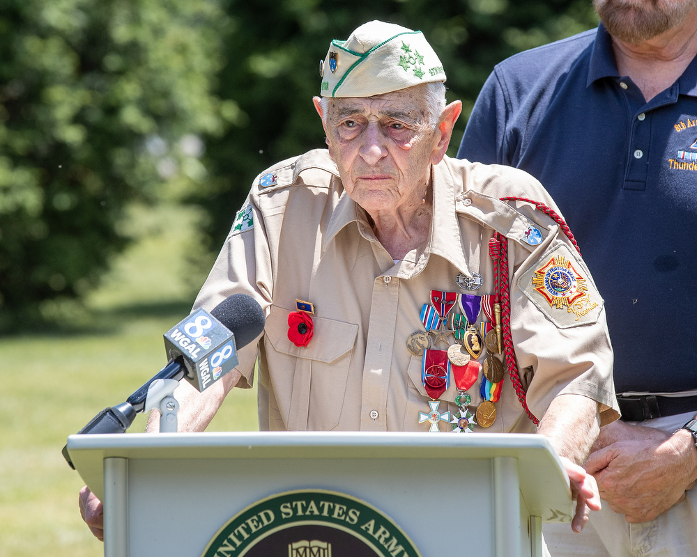 WWII 8th Armored Division monument dedication at Army Heritage