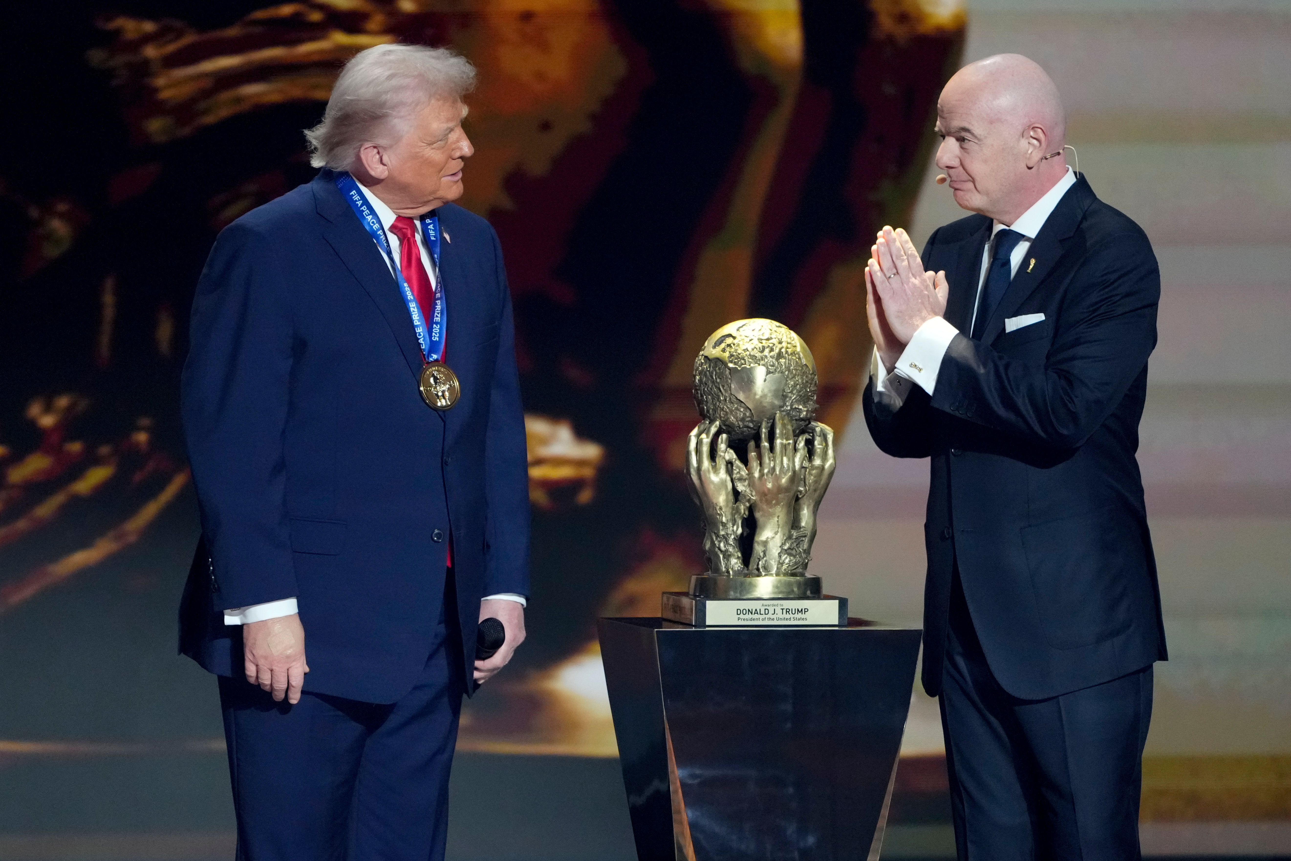 FIFA gives Trump a 'peace prize' at World Cup draw event