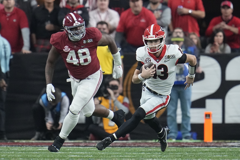 Alabama vs. Georgia in CFP national championship, Jan. 10, 2022 ...