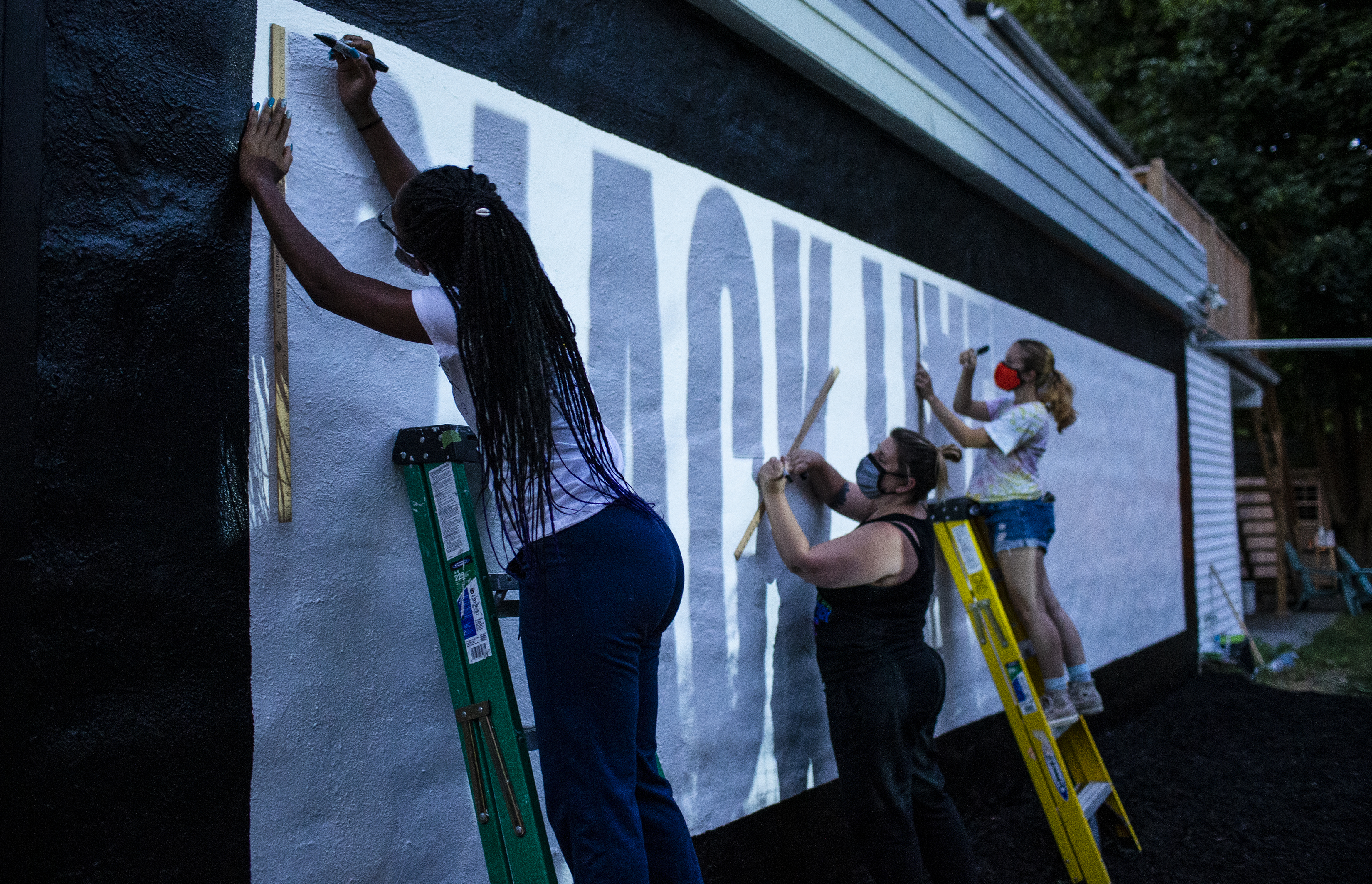 A Black Lives Matter mural is being painted on the side of the Harrisburg Improv Theatre on North 3rd Street. The BLM Muralists was created in direct response to current and past events that plague our nation. They are a collective of individuals who will use their various talents, as a unit, to get the "message" out to the public at large. Their goal is simple, to bring awareness to the city via BLM murals, banners and possible future, free, public events.   July 29, 2020 Sean Simmers | ssimmers@pennlive.com