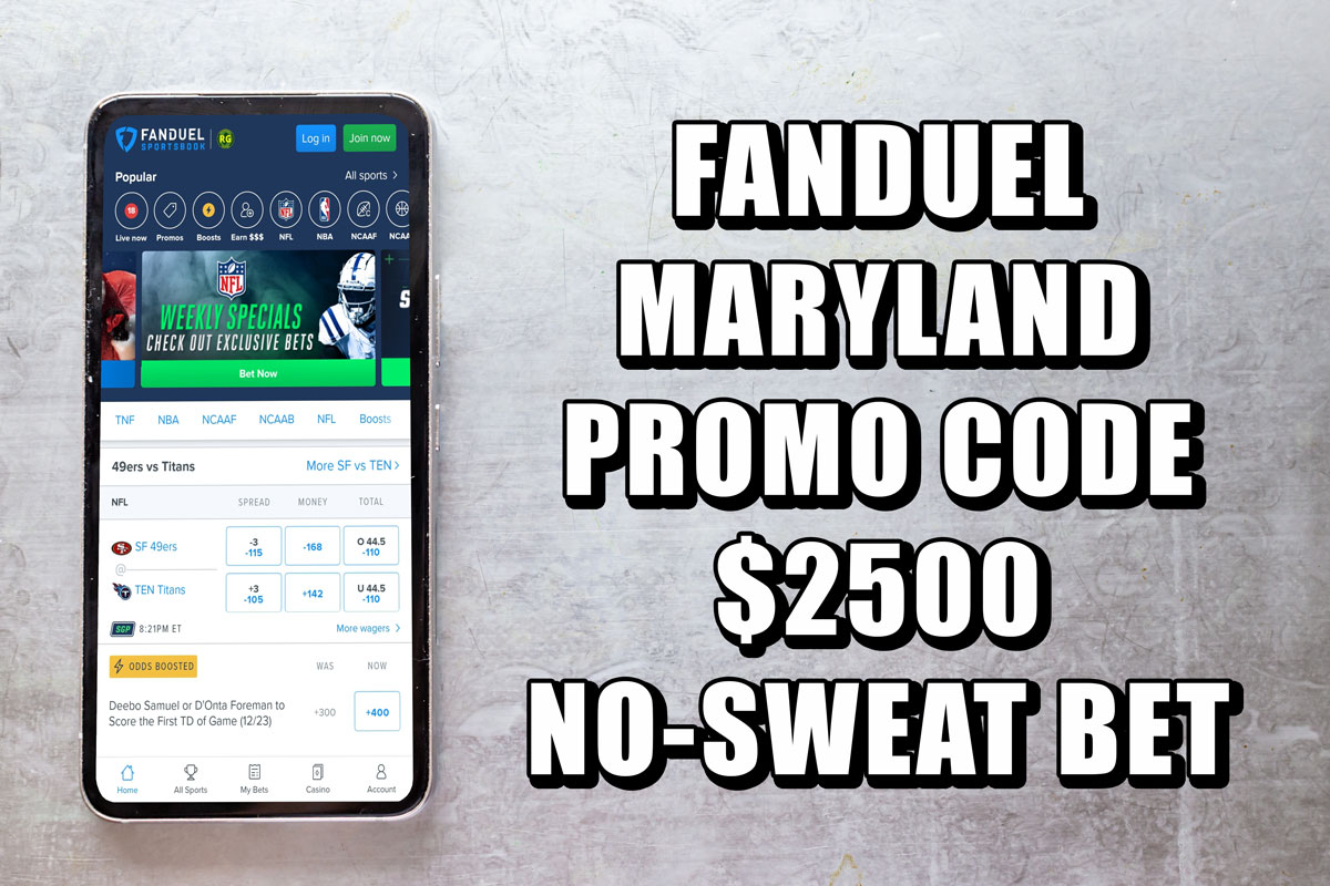 FanDuel Maryland Promo Code: $1000 No Sweat Free Bet for Monday Night  Football