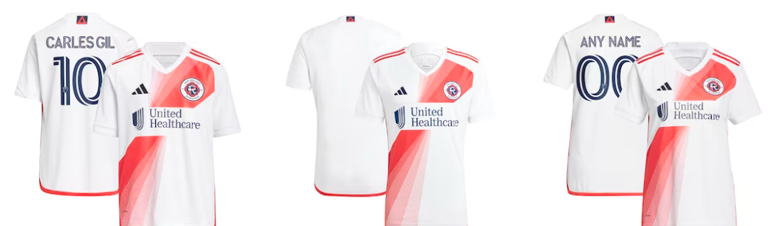 Adidas Women's New England Revolution 2023 Secondary Replica Defiance Jersey, Large, White