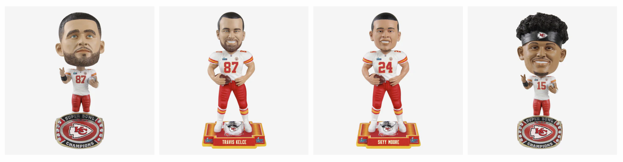 Funko Kansas City Chiefs Fanatics Exclusive Super Bowl LVII Champions  Four-Pack Vinyl GOLD 12'' Figures - Limited Edition of 2023