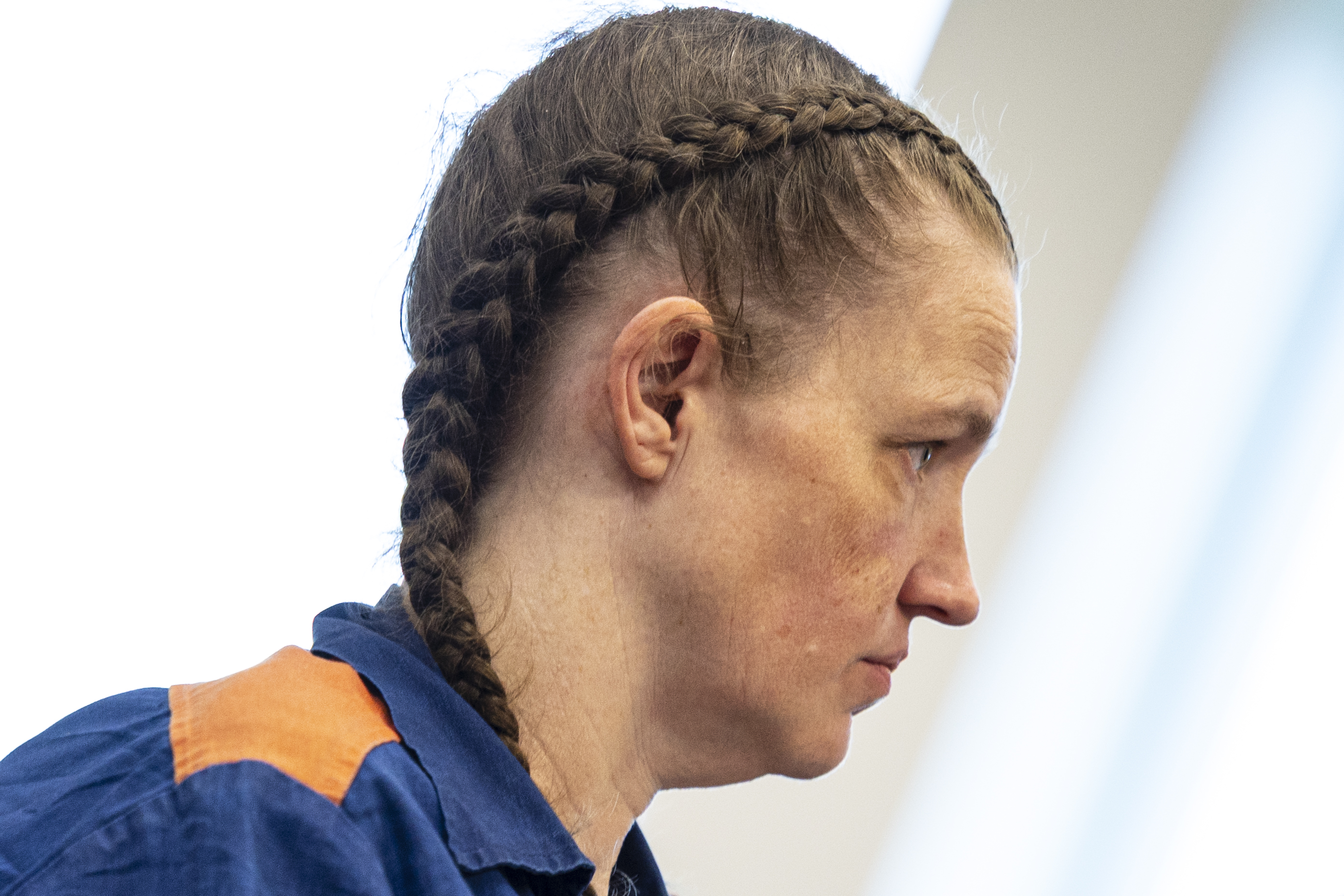 Shanda Vander Ark, the mother convicted of torturing her 15-year-old son to death, appears in court for a Ginther hearing seeking a new trial at Muskegon County Circuit Court in Muskegon, Mich. on Friday, March 20, 2026. Vander Ark’s defense claims she was in a “catatonic state” throughout her trial that featured disturbing testimony of how she inflicted cruel punishments on her son, Timothy Ferguson, leading to the boy’s death. She is currently serving life in prison without parole.
