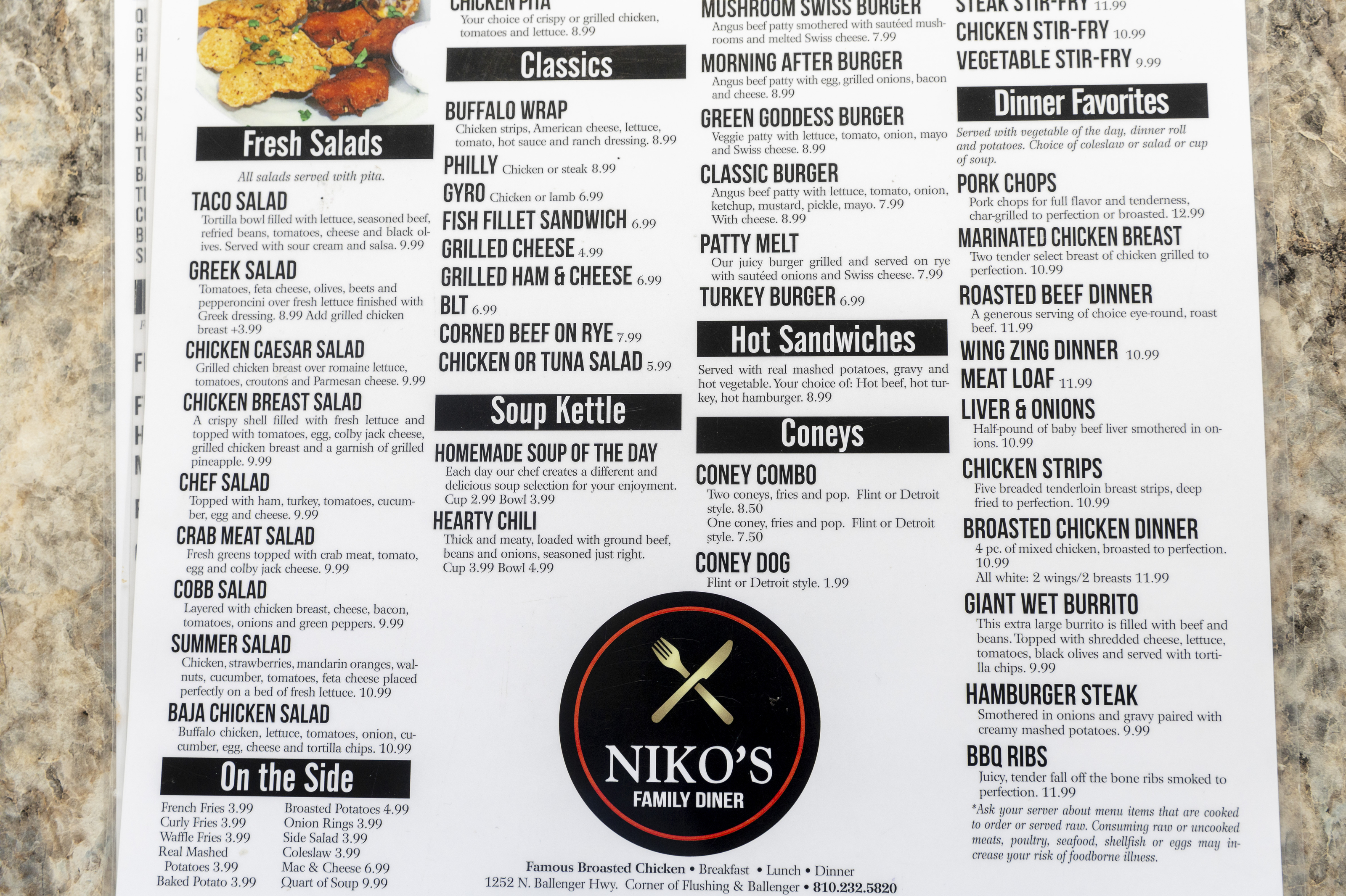 Michigan's Best Local Eats: Niko's Family Diner offers up big portions ...